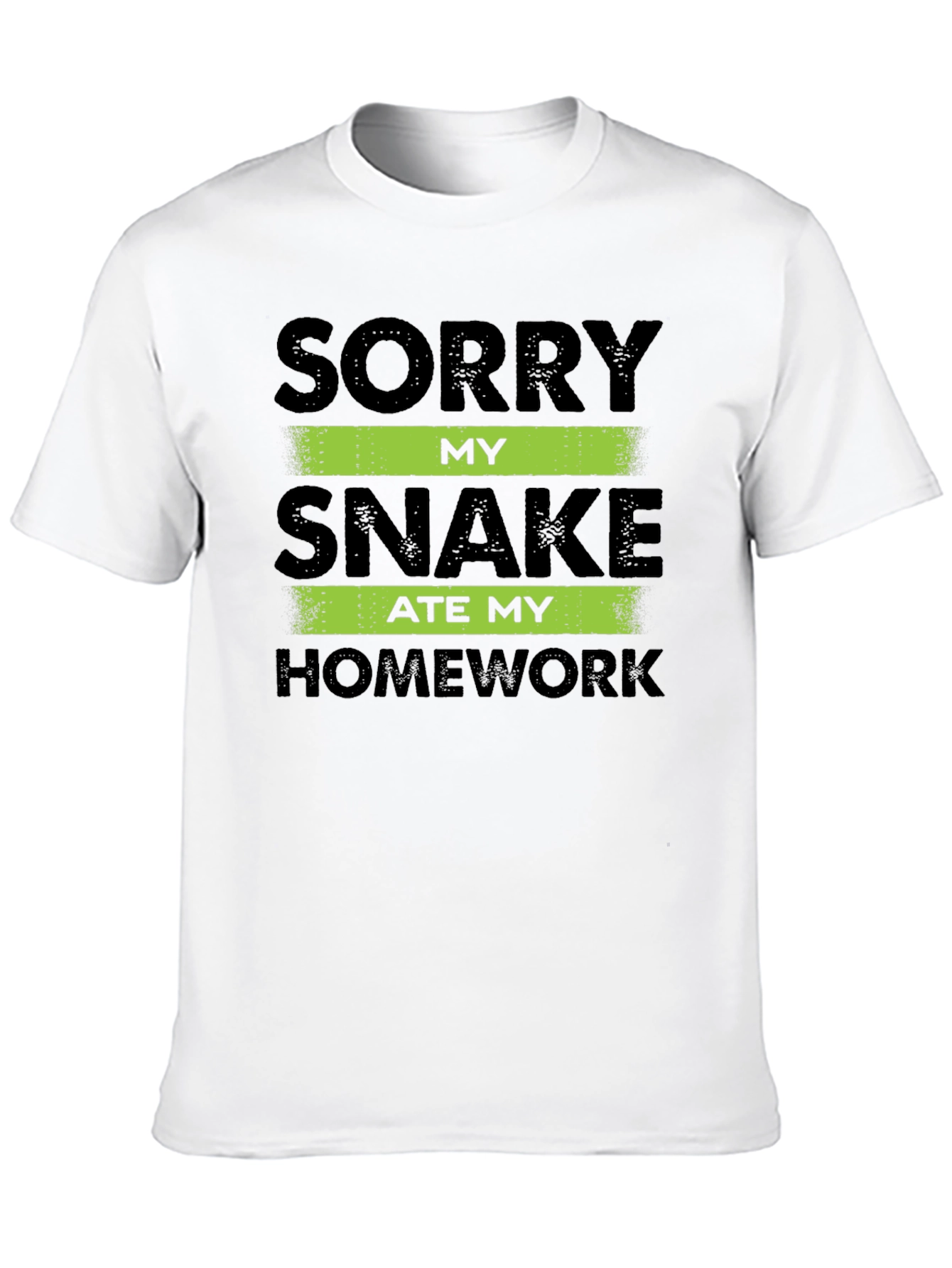 Black Snake Ate My Homework T-Shirt - Funny Student Tee view 10