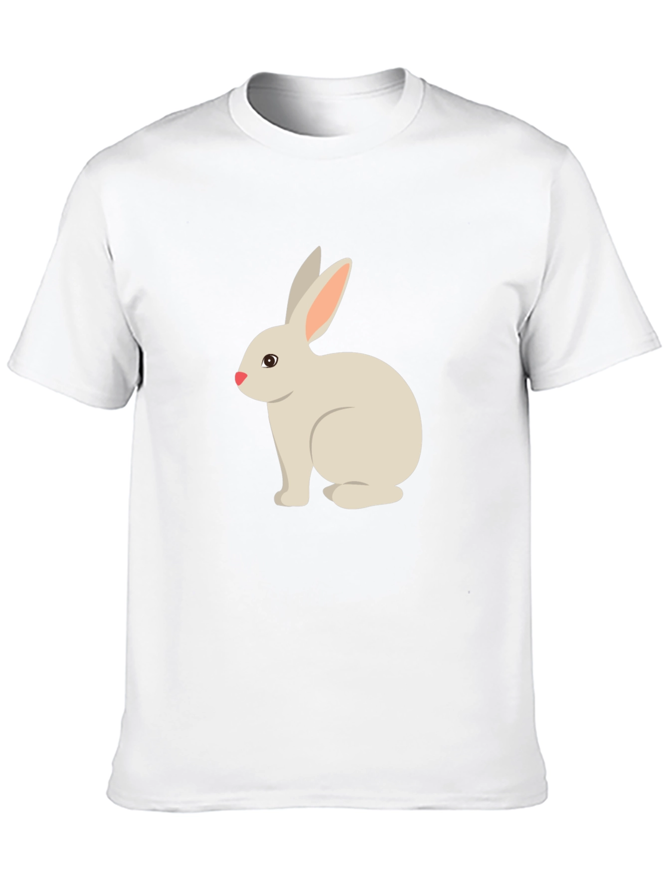 Black Cute Bunny Graphic Tee - Black T-Shirt view 10