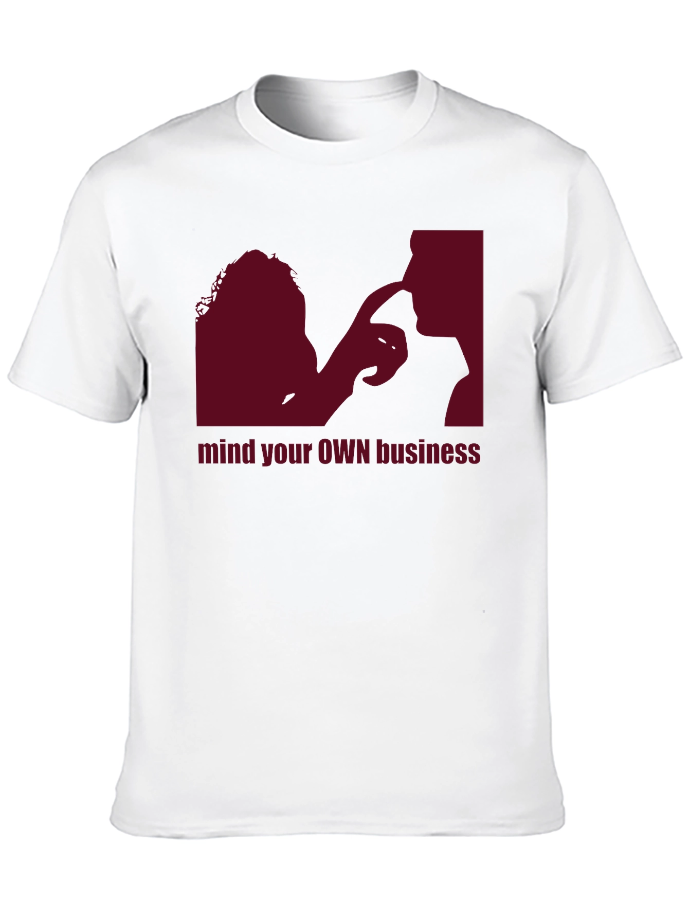 Black Mind Your Own Business Graphic Tee - Unisex view 10