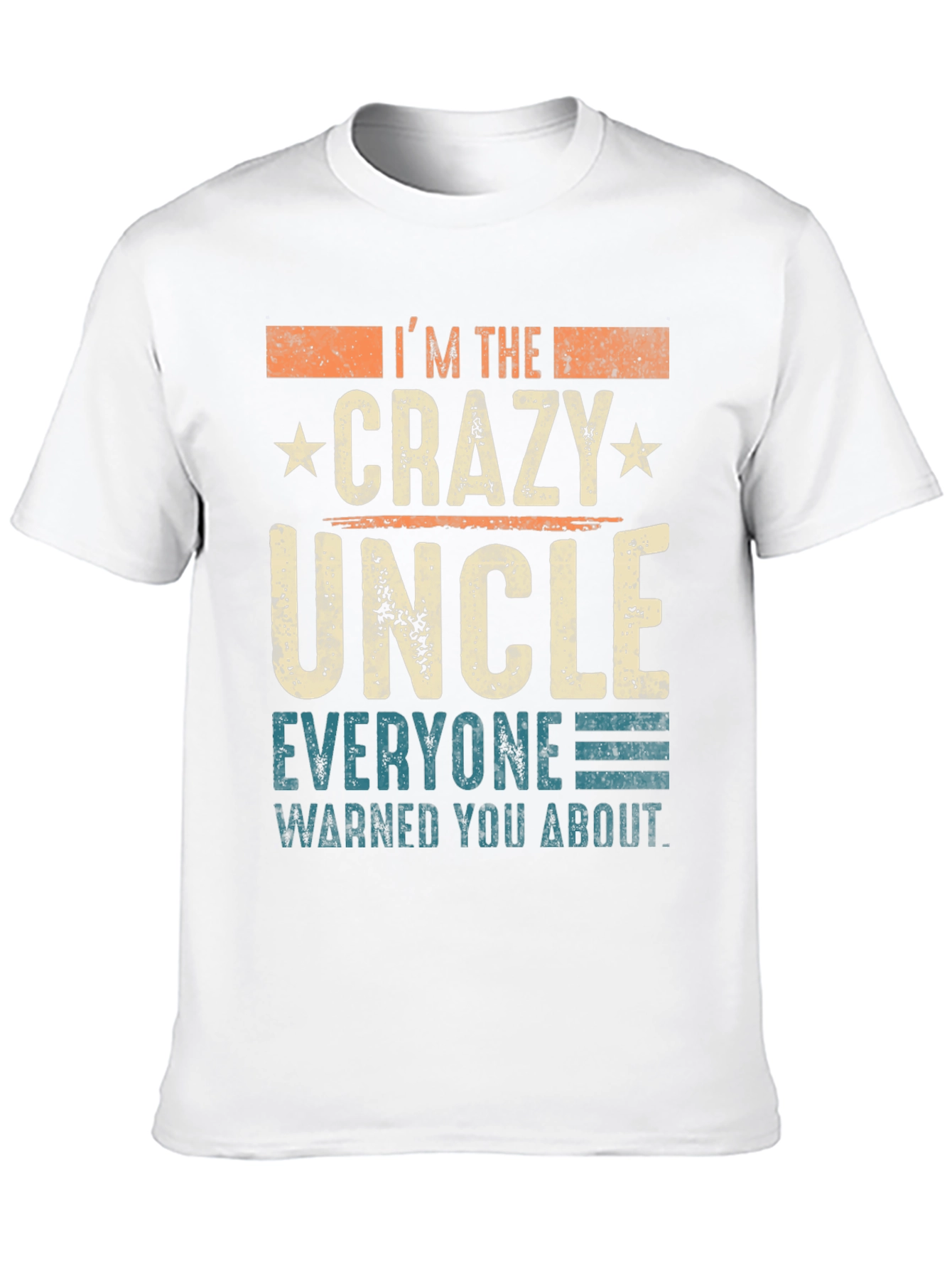 Black Crazy Uncle T-Shirt - Funny Novelty Tee for Uncles view 10