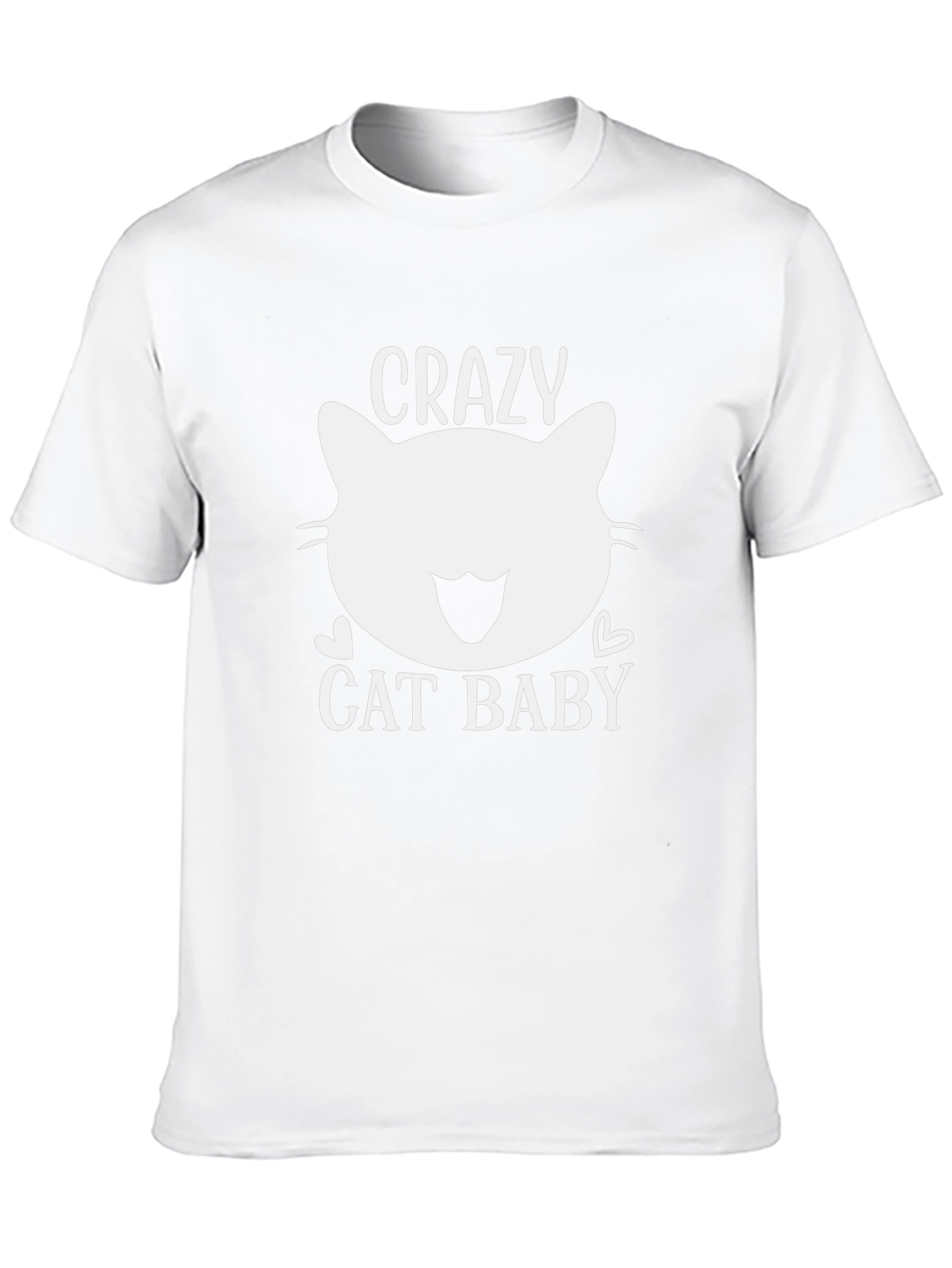 Black Crazy Cat Baby Graphic Tee - Unisex view 10