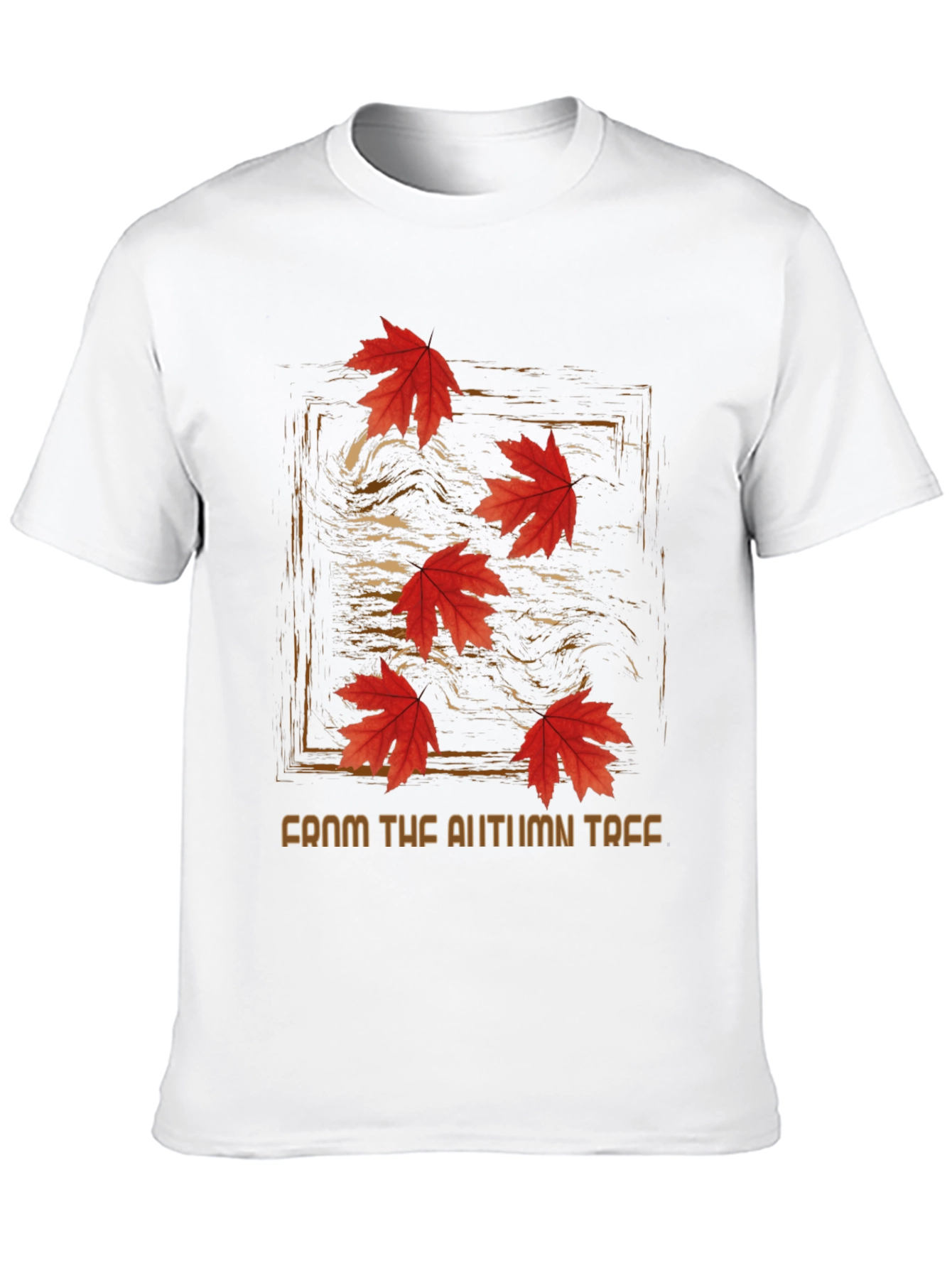 Black Autumn Leaves Graphic Tee - From The Autumn Tree view 10