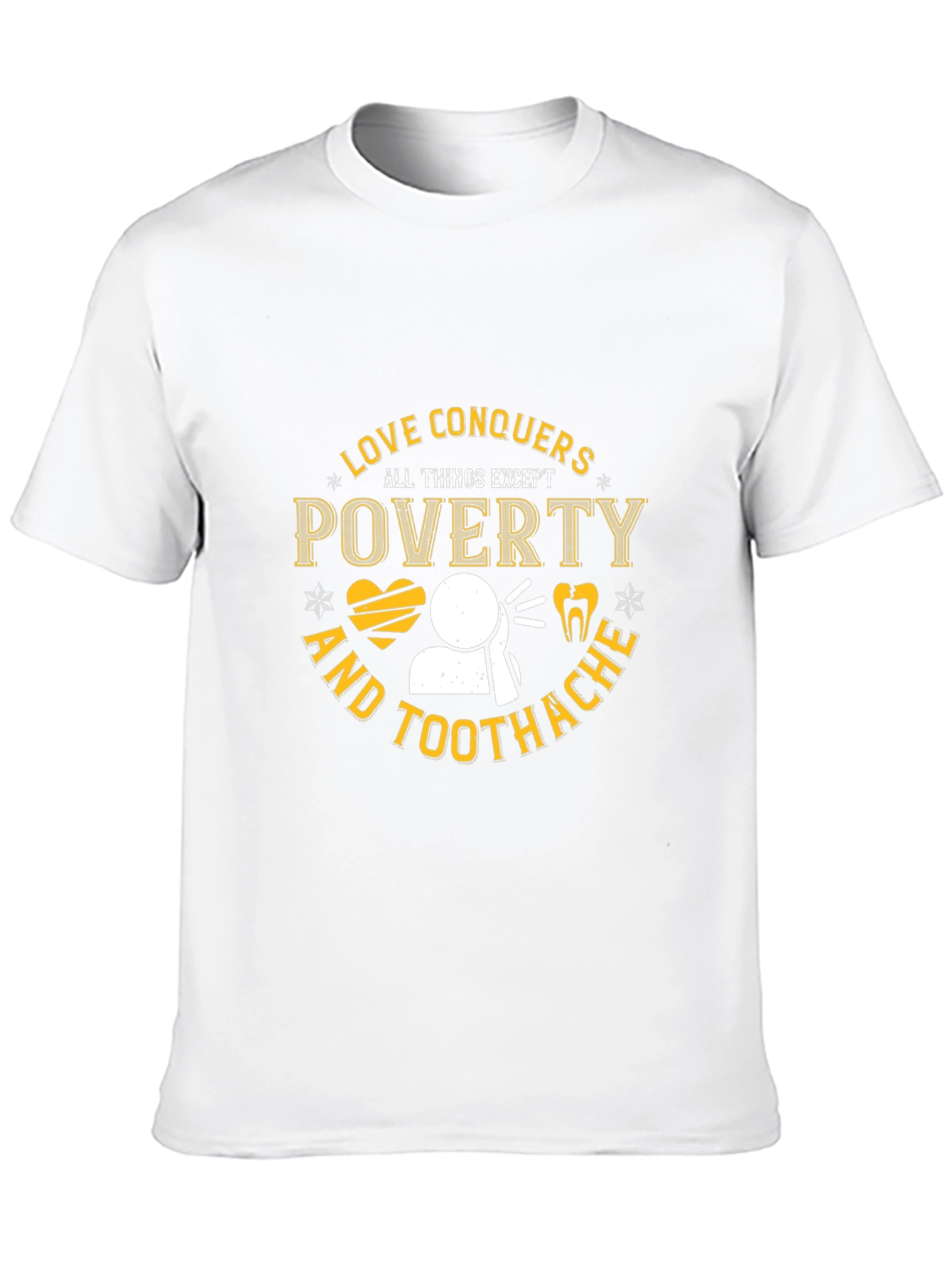 Black Love Conquers All Except Poverty & Toothache T-Shirt view 10
