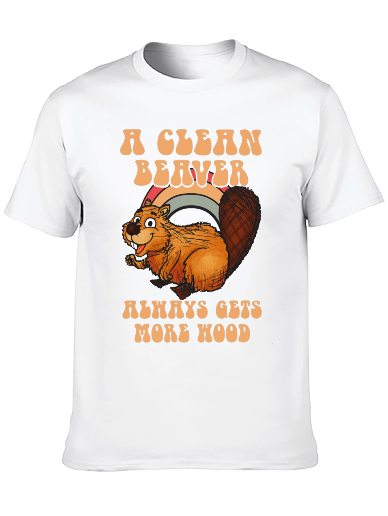 Black A Clean Beaver Gets More Wood T-Shirt view 10