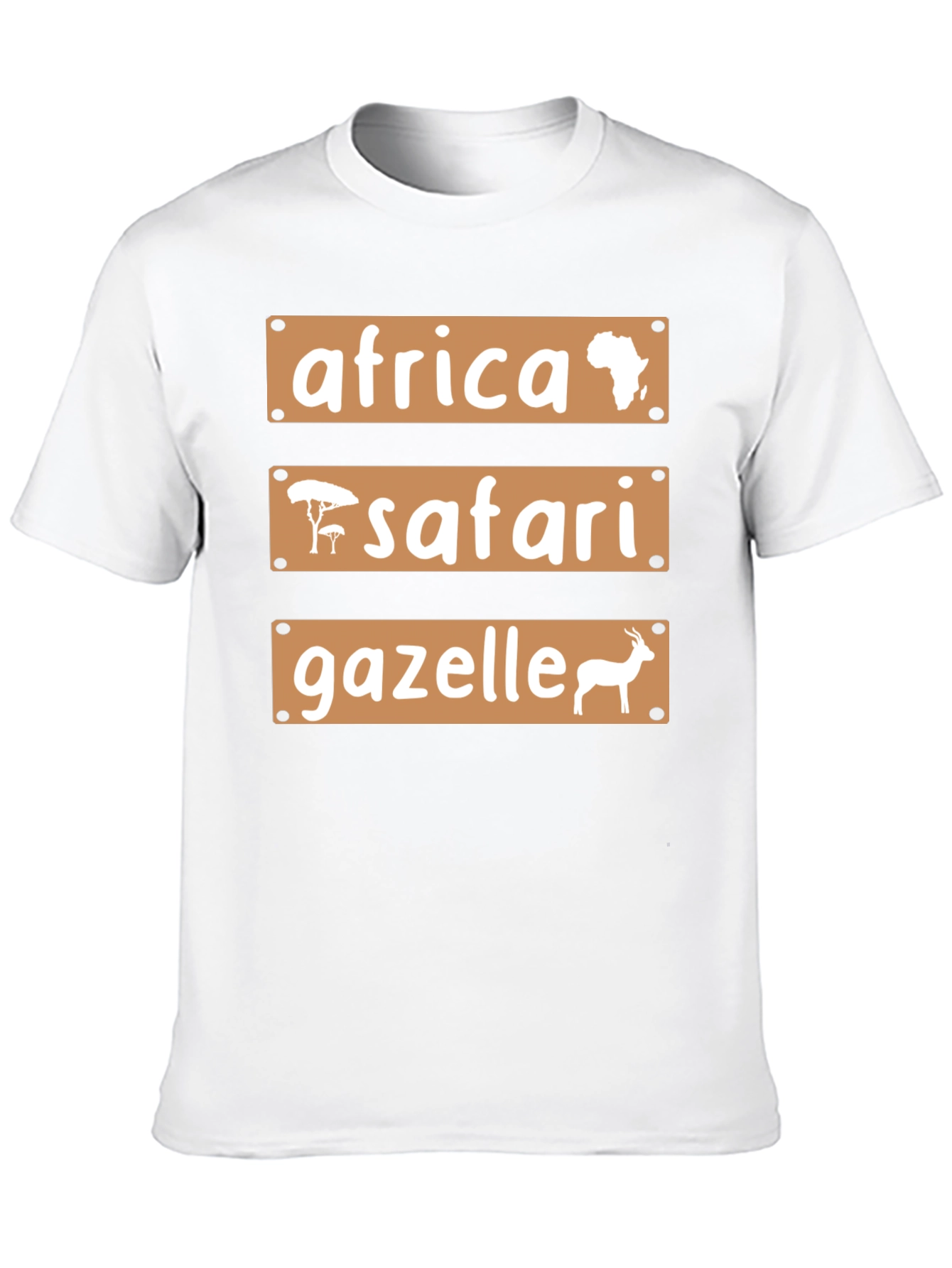 Black Africa Safari Gazelle Graphic T-Shirt view 10