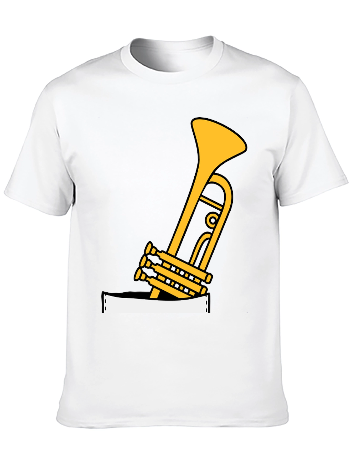Black Musical Trumpet Graphic Tee view 10