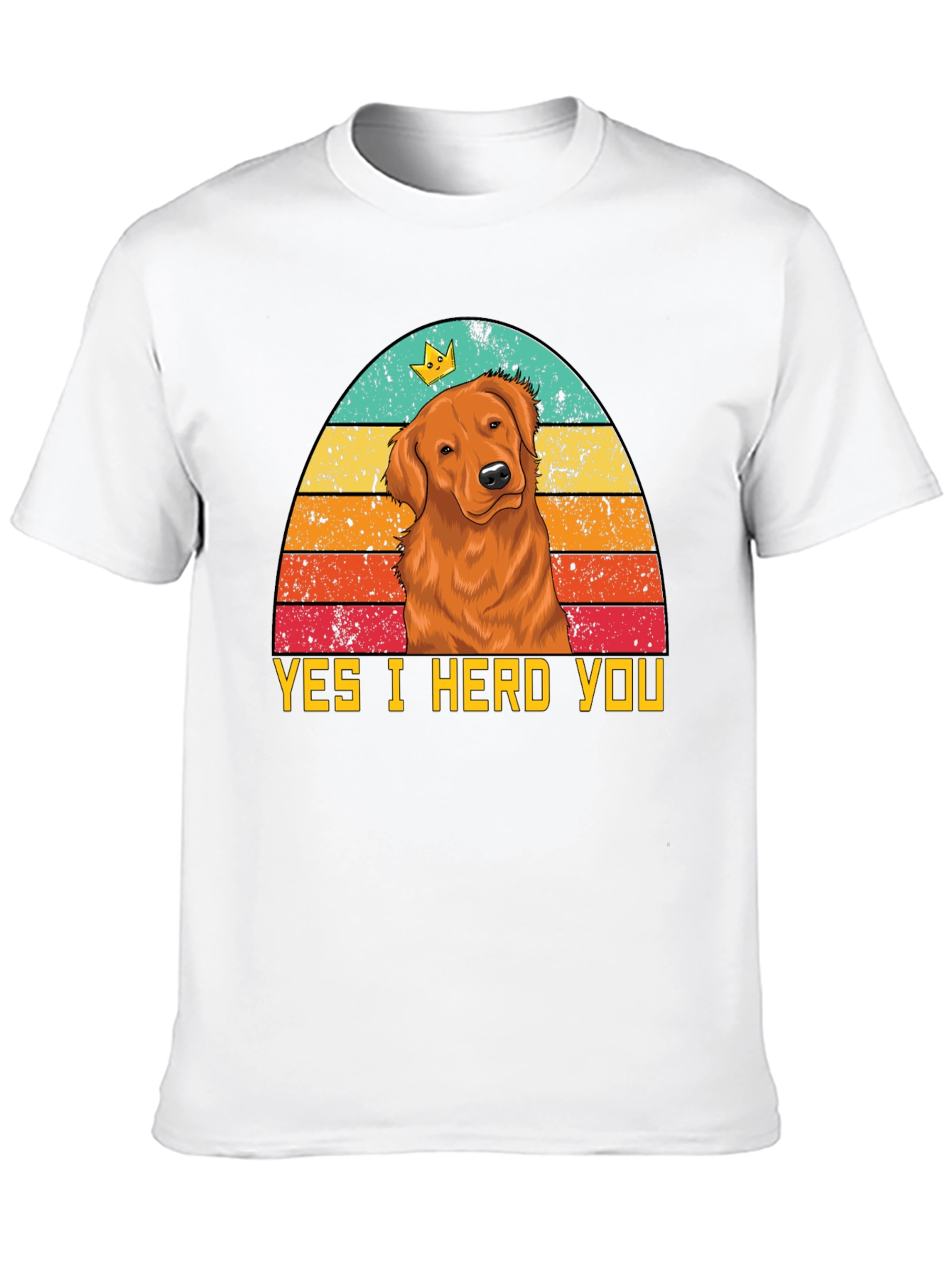 Black Yes I Herd You Dog T-Shirt view 10