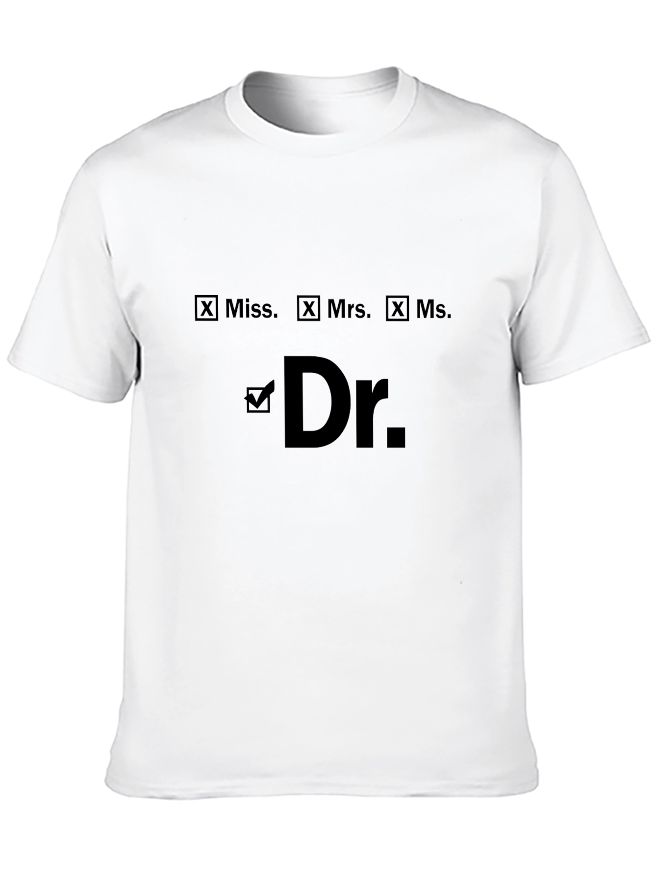 Black Novelty Dr. T-Shirt - Funny Academic Humor view 10