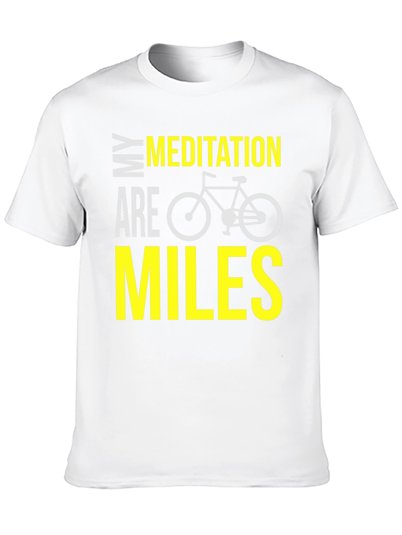 Black My Meditation Are Miles Bike T-Shirt view 10