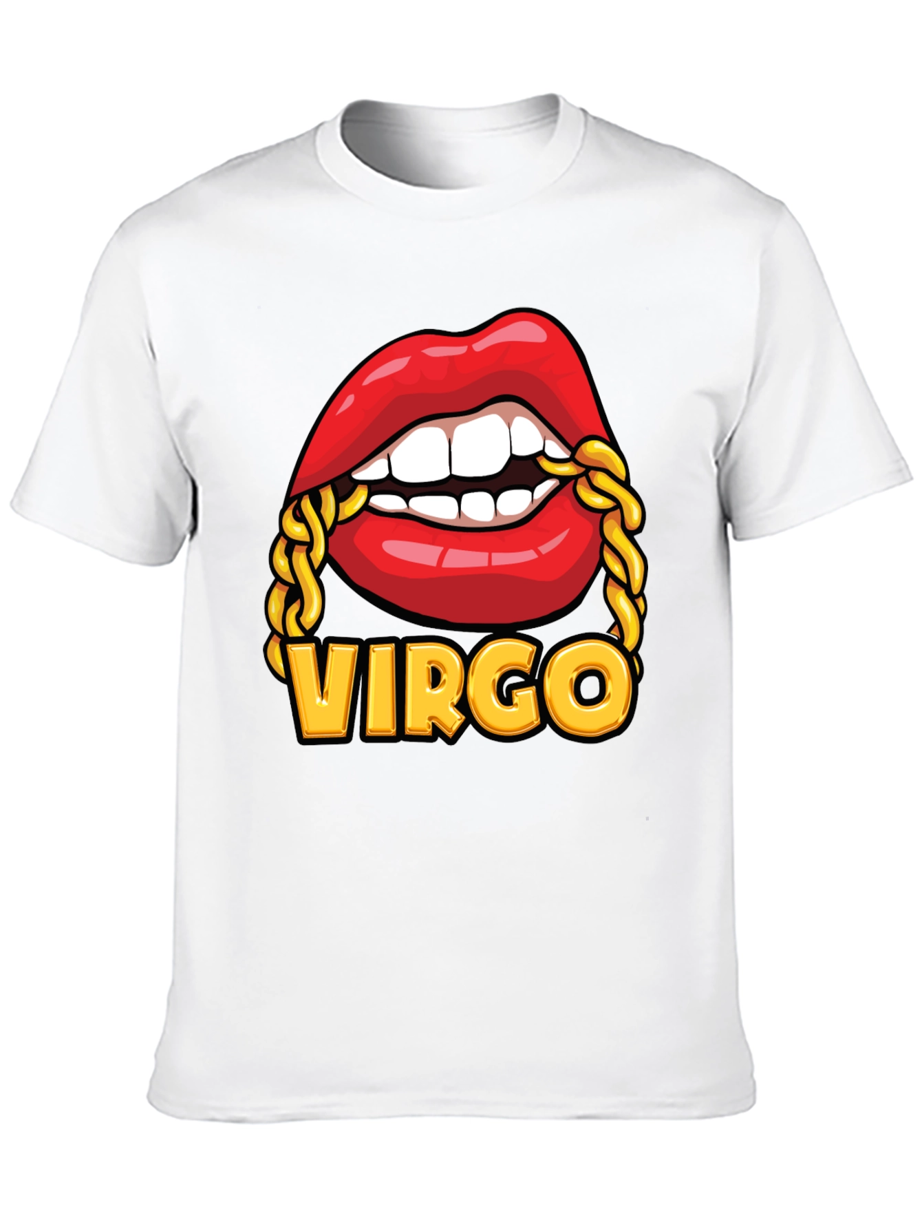 Black Virgo Lips Graphic Tee view 10
