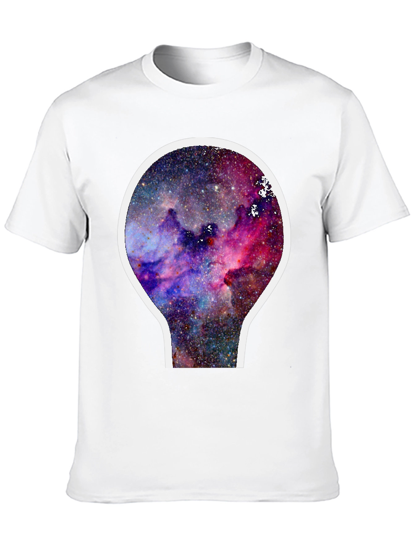 Black Galaxy Nebula Graphic T-Shirt - Black Cotton Blend view 10