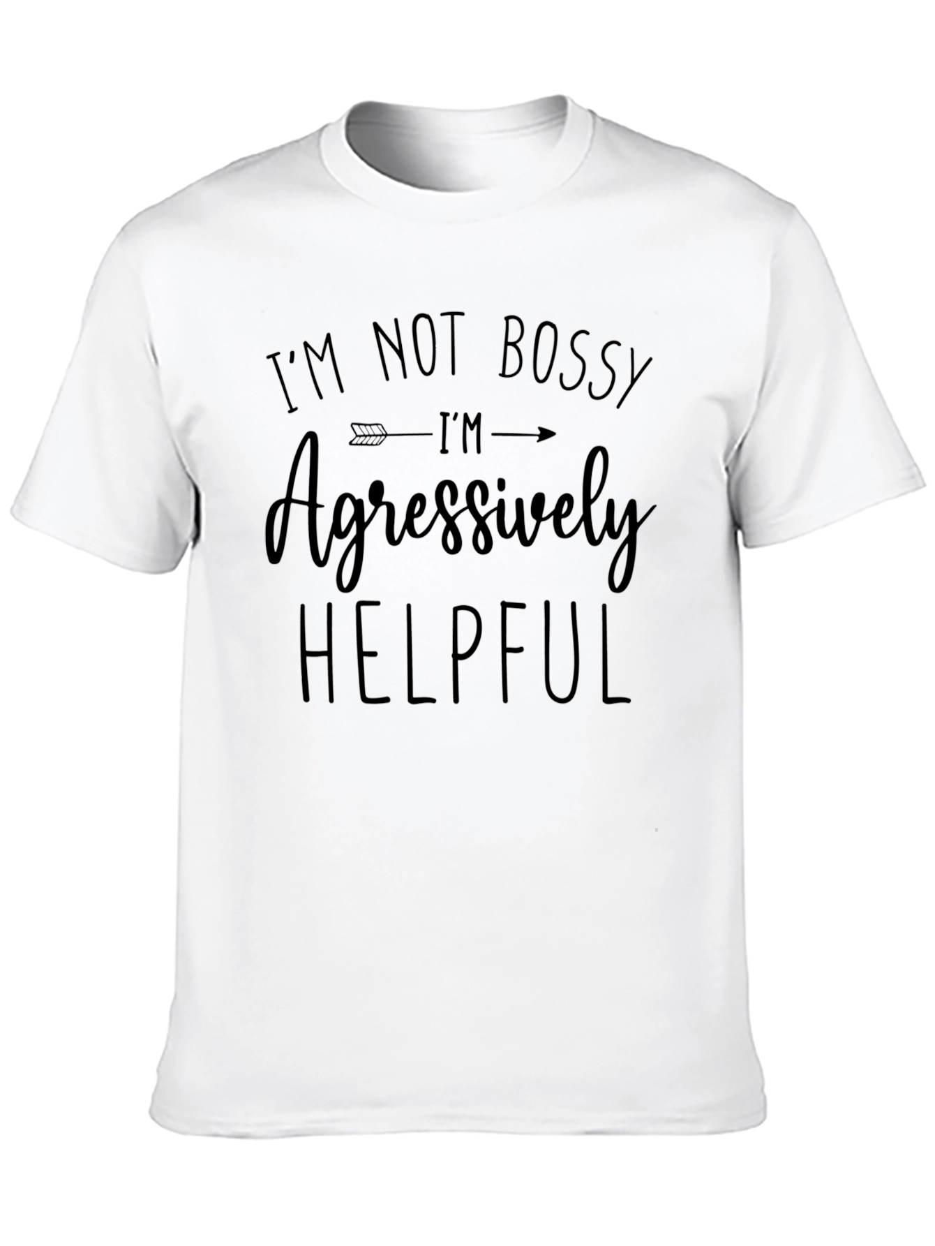 Black I'm Not Bossy Black Graphic Tee view 10