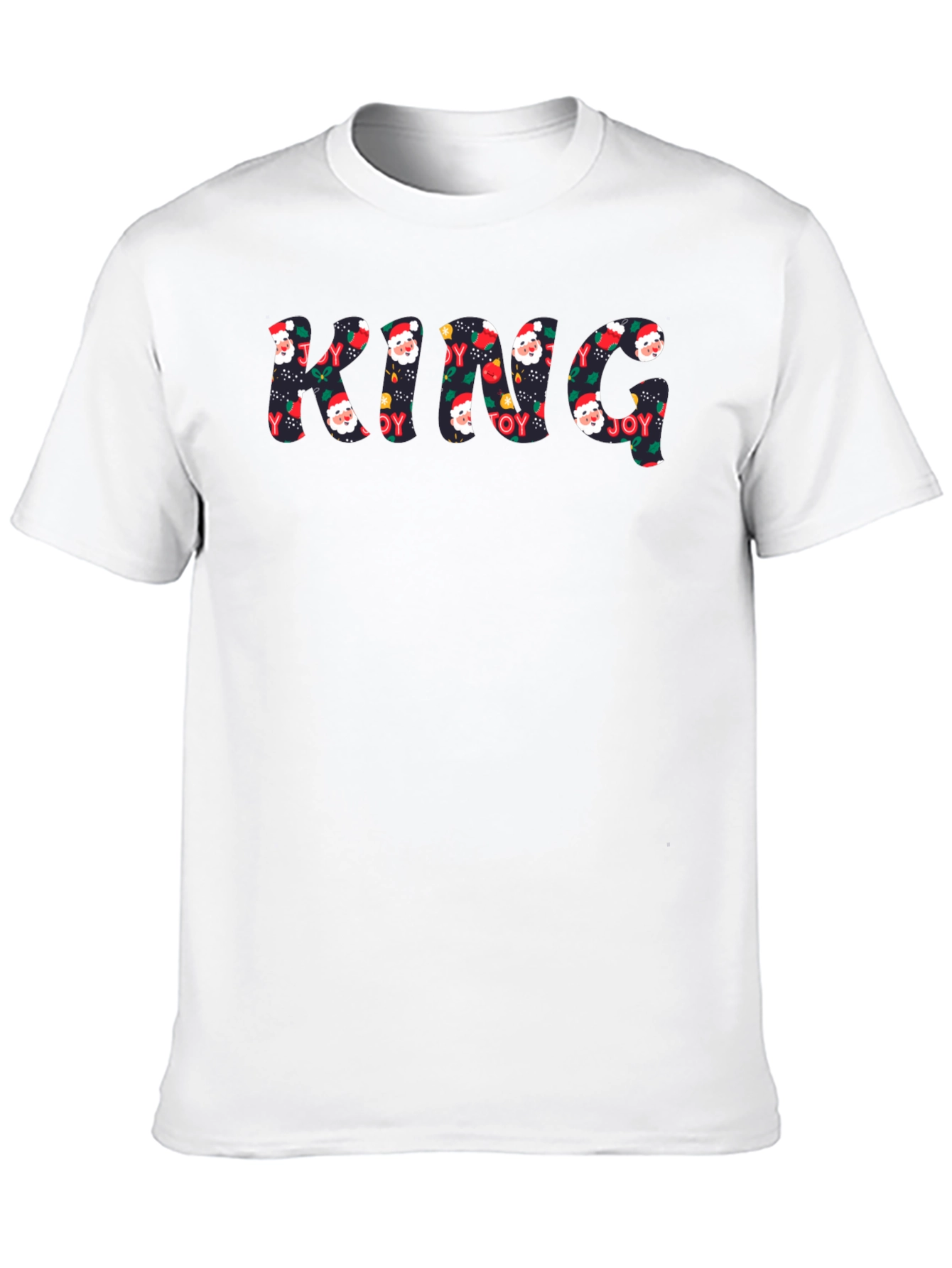 Black Festive King Christmas T-Shirt view 10