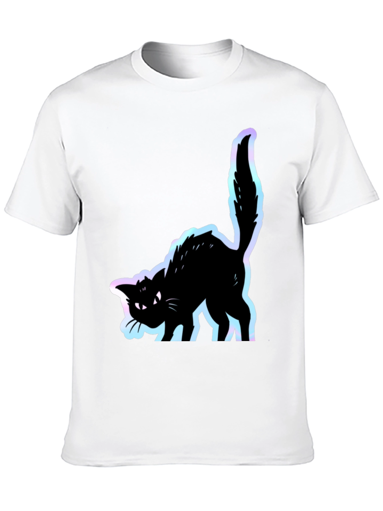 Black Black Cat Graphic Tee - Men's Short Sleeve Shirt view 10