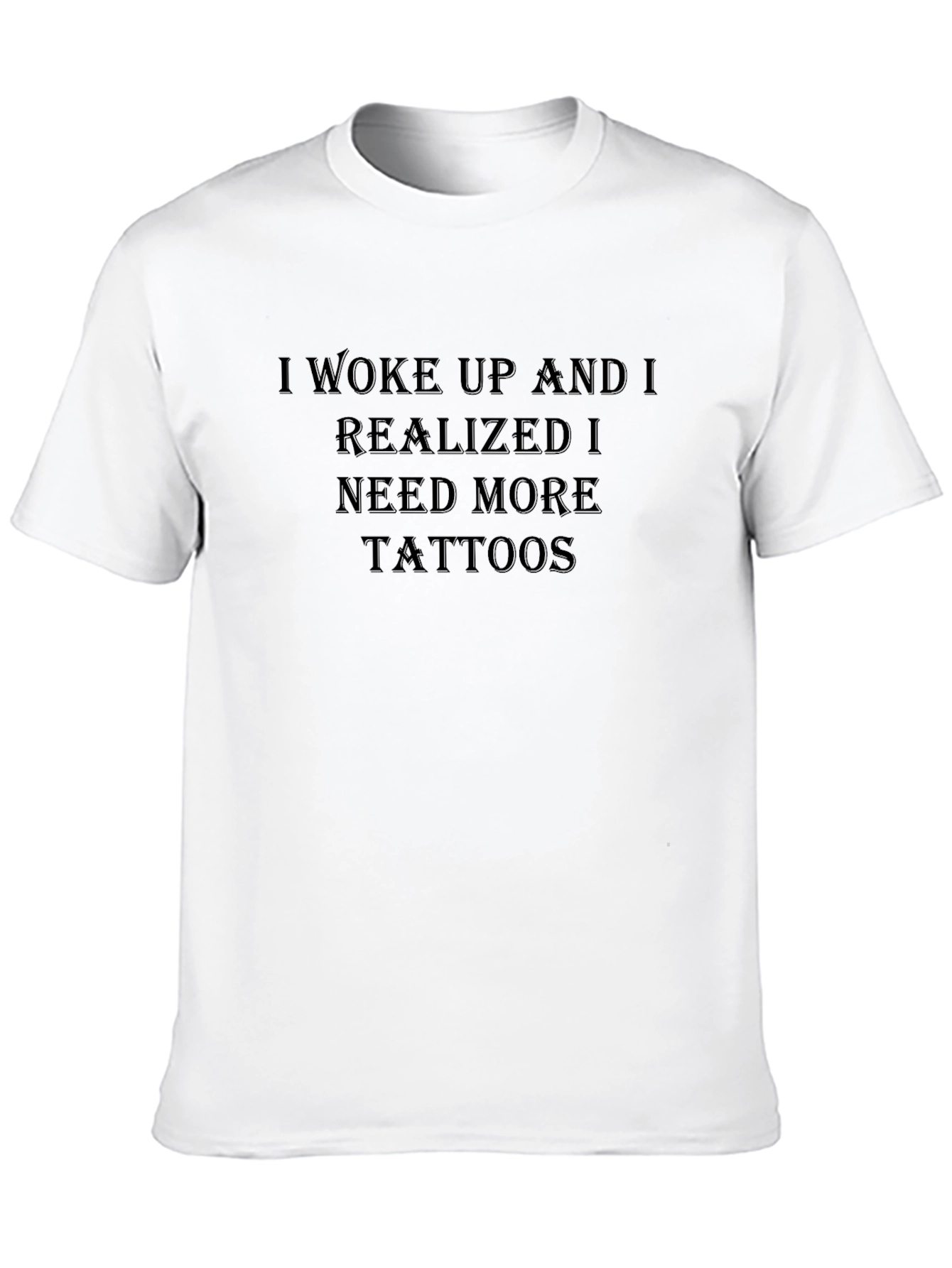 Black Need More Tattoos Men's Graphic T-Shirt view 10