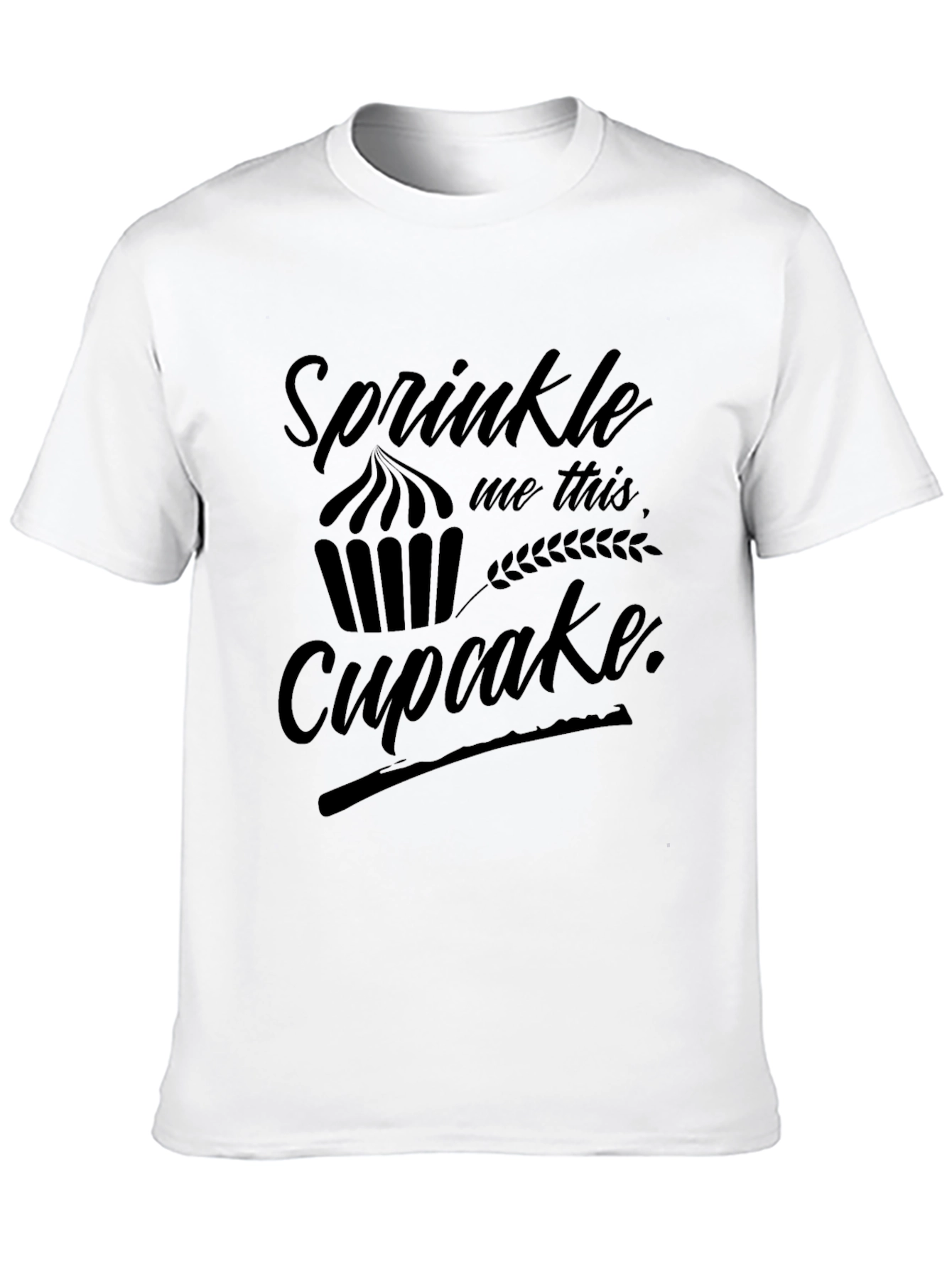 Black Sprinkle Me This Cupcake Graphic T-Shirt view 10