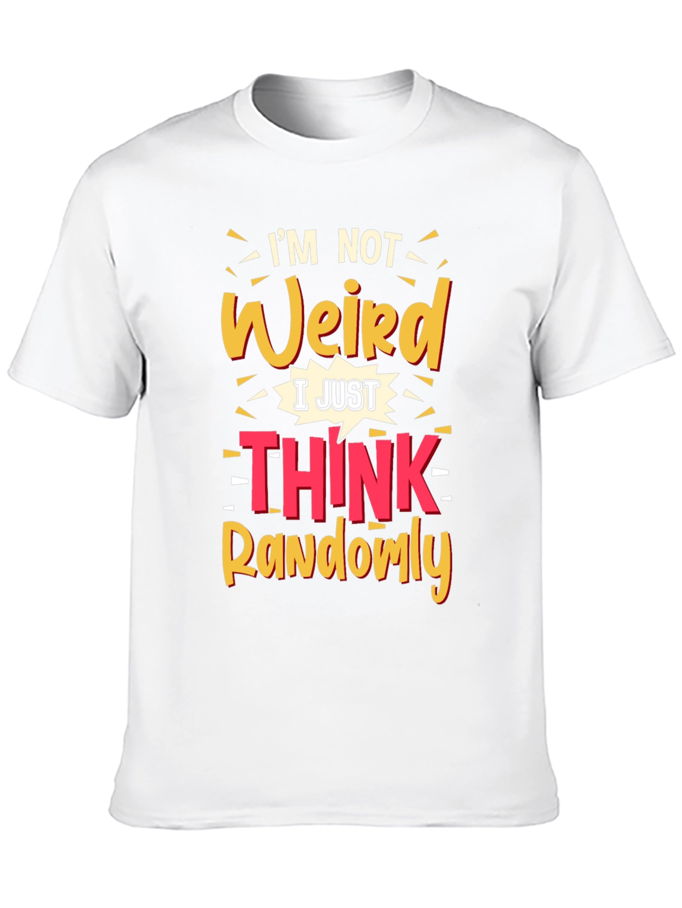 Black I'm Not Weird Graphic Tee - Black view 10