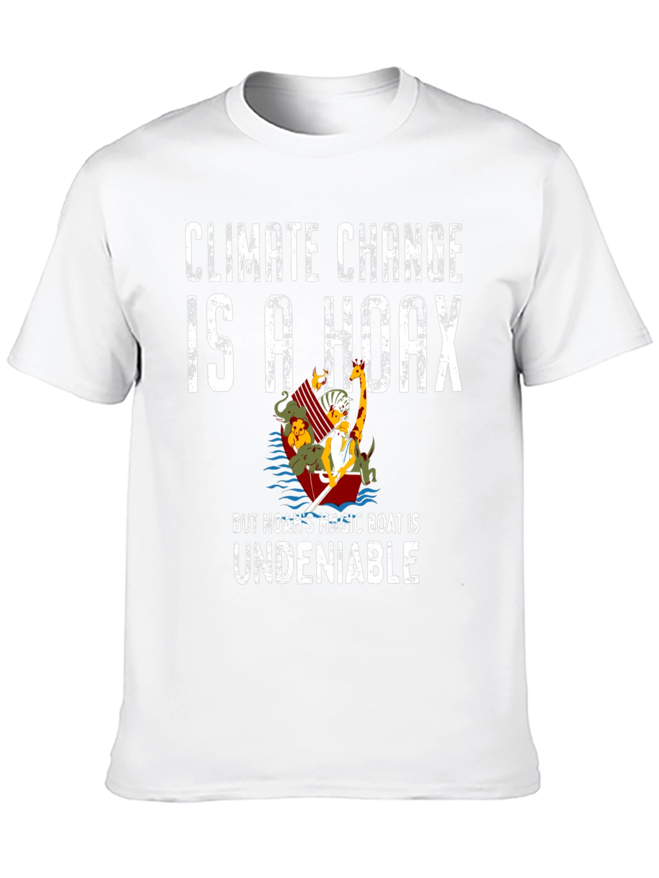 Black Climate Change is a Hoax T-Shirt view 10