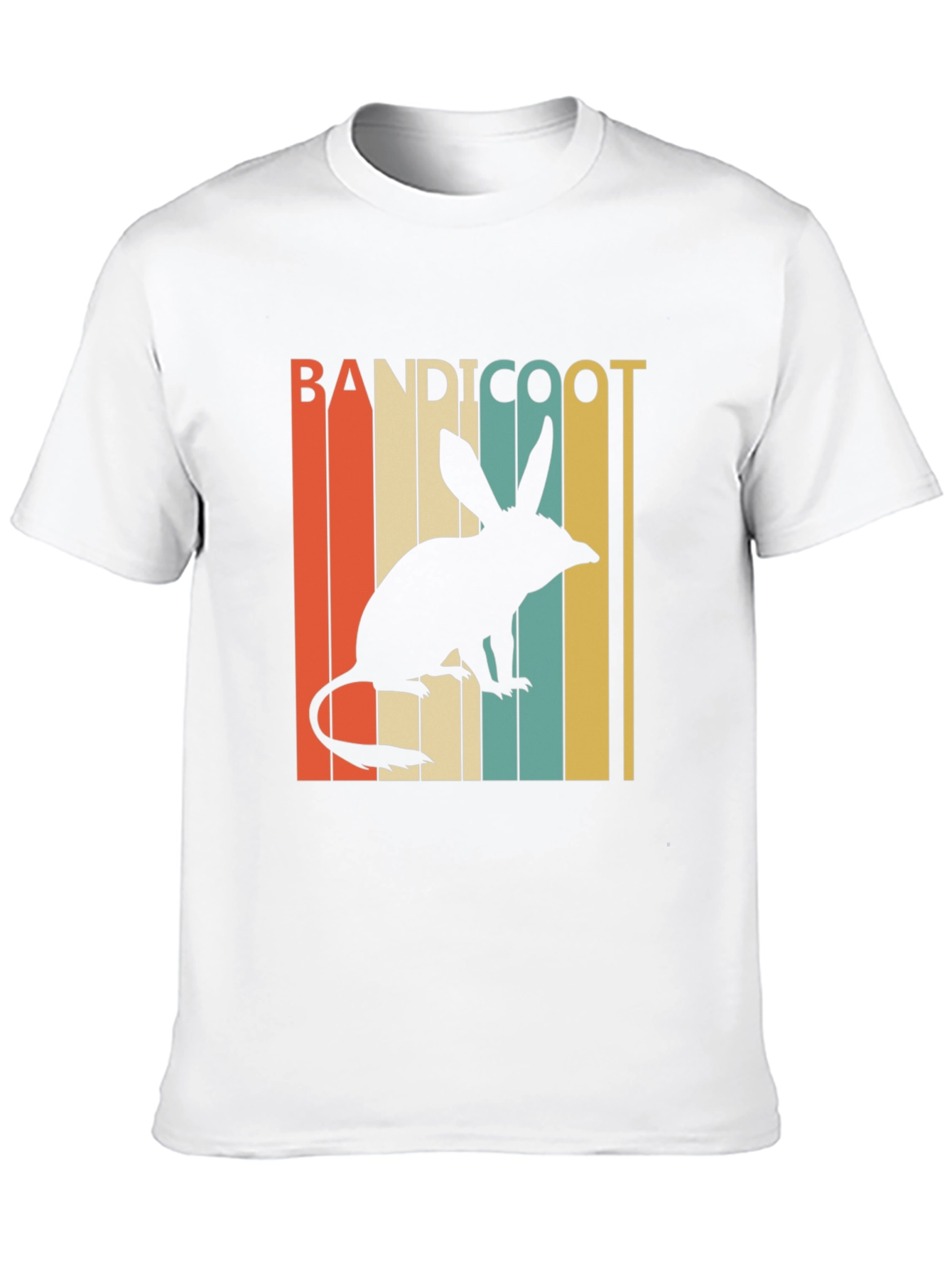 Black Bandicoot Retro Style T-Shirt view 10