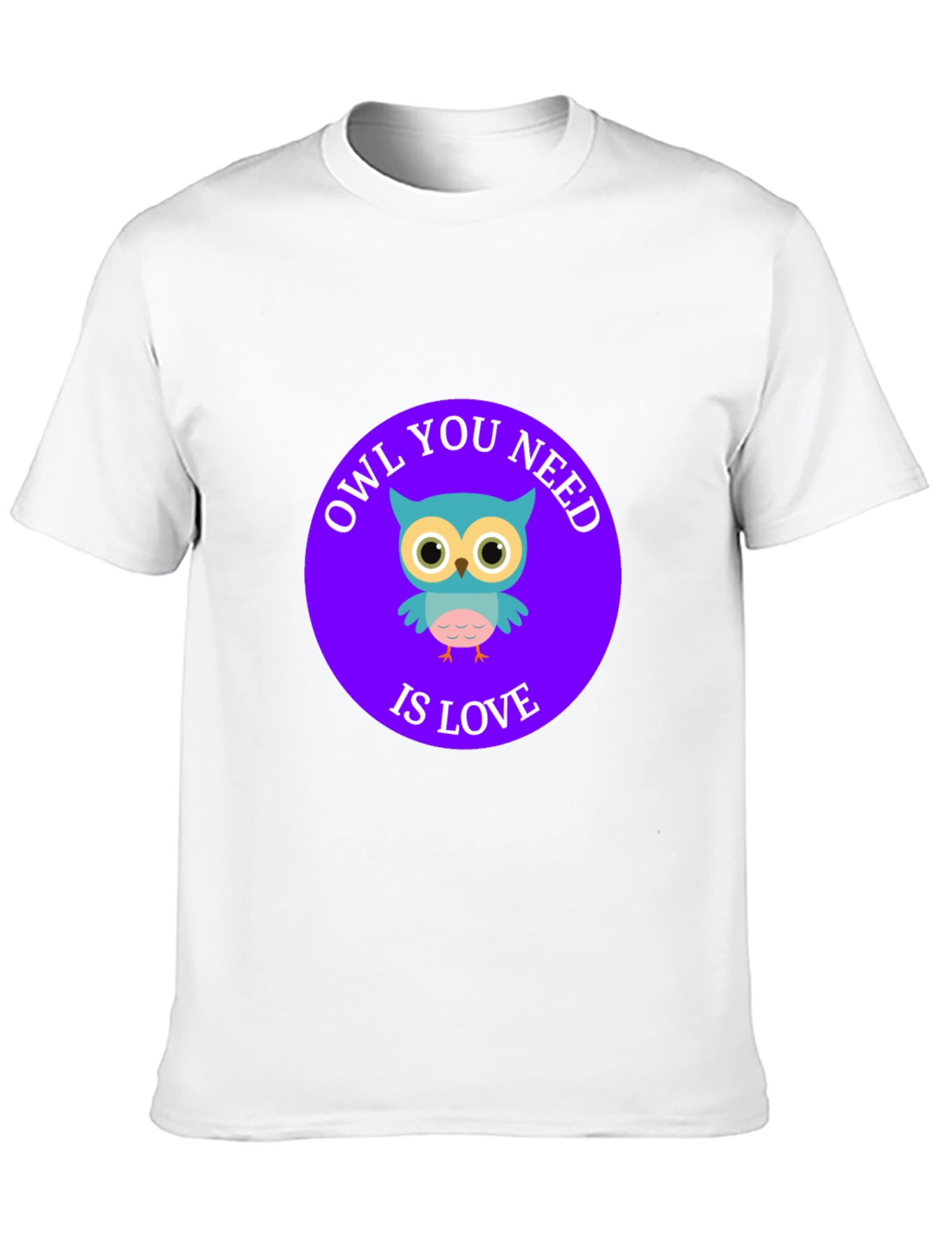 Black Owl You Need Is Love T-Shirt - Cute Cartoon Design view 10