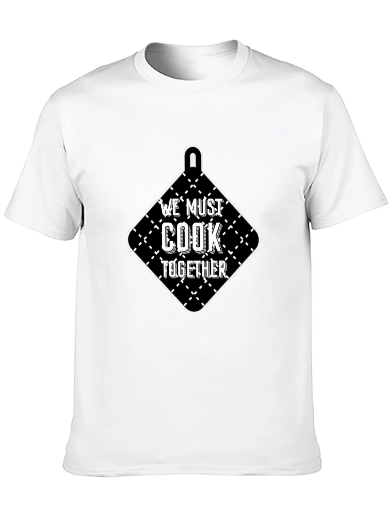 Black We Must Cook Together Black Graphic Tee view 10