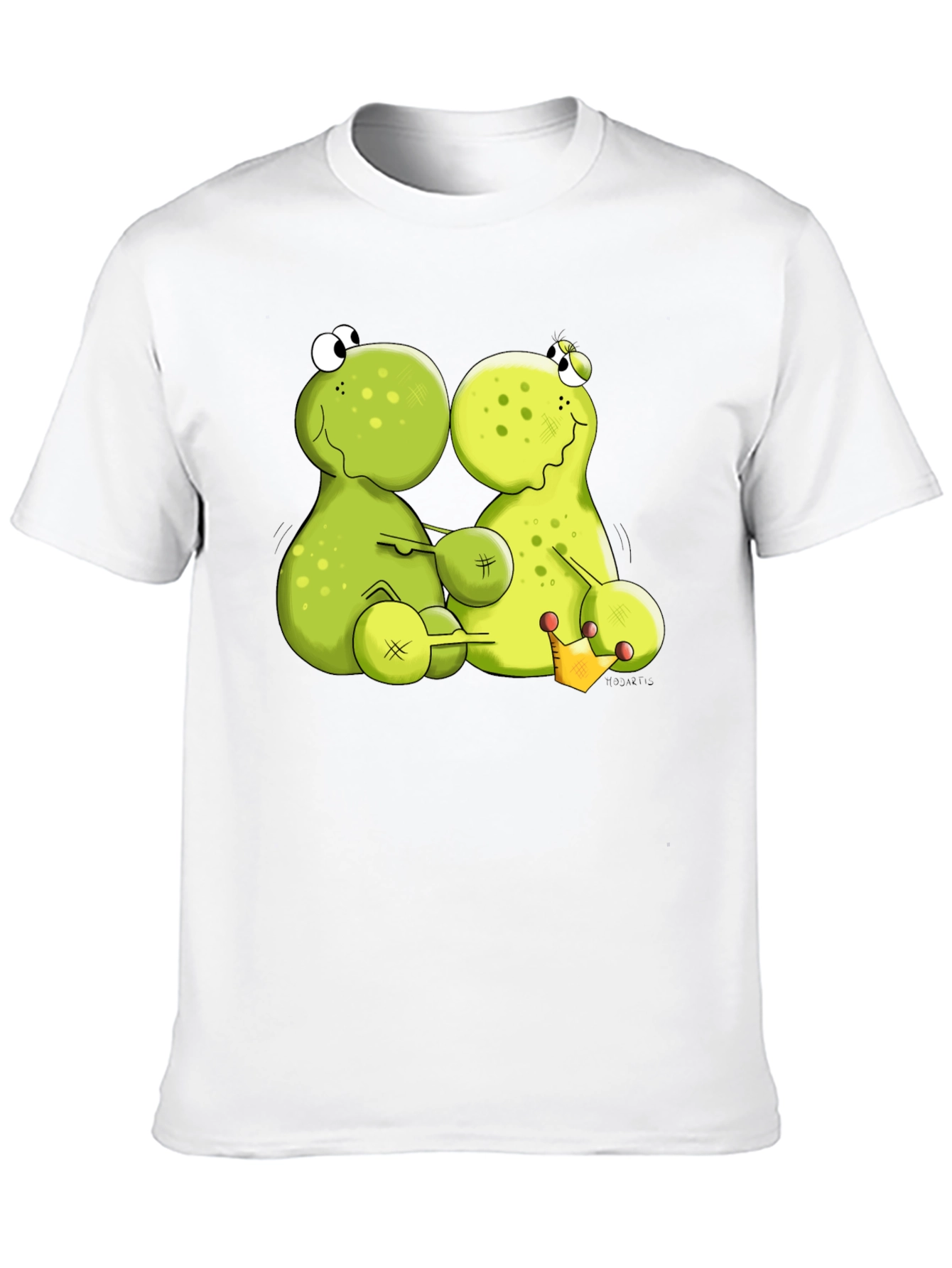 Black Funny Frog Cartoon Graphic Black T-Shirt view 10