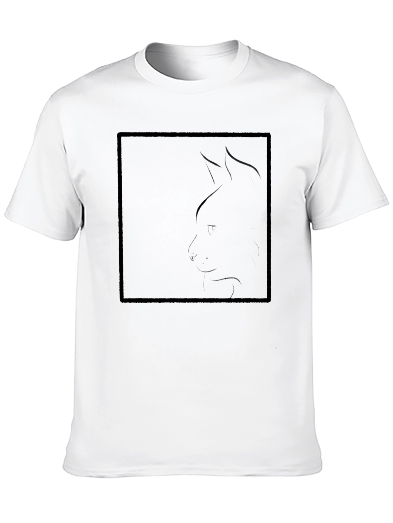 Black Black Cat Silhouette T-Shirt - Modern Minimalist Design view 10