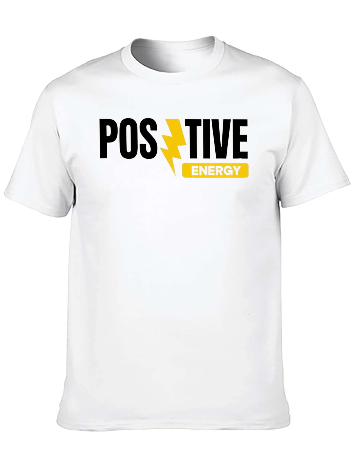 Black Positive Energy Graphic Tee - Trendy Menswear view 10
