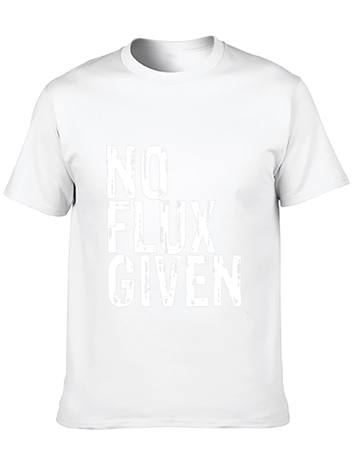 Black No Flux Given Graphic T-Shirt - Black Cotton Tee view 10
