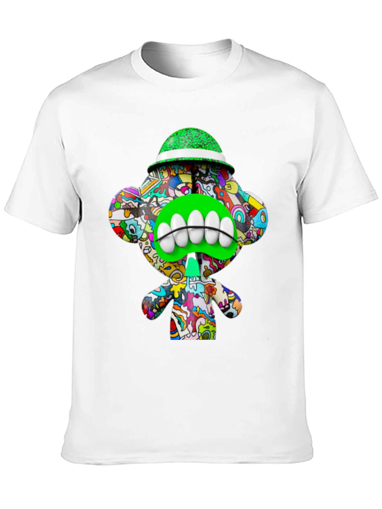 Black Funky Monkey Graphic Tee - Unique Cartoon Design view 10