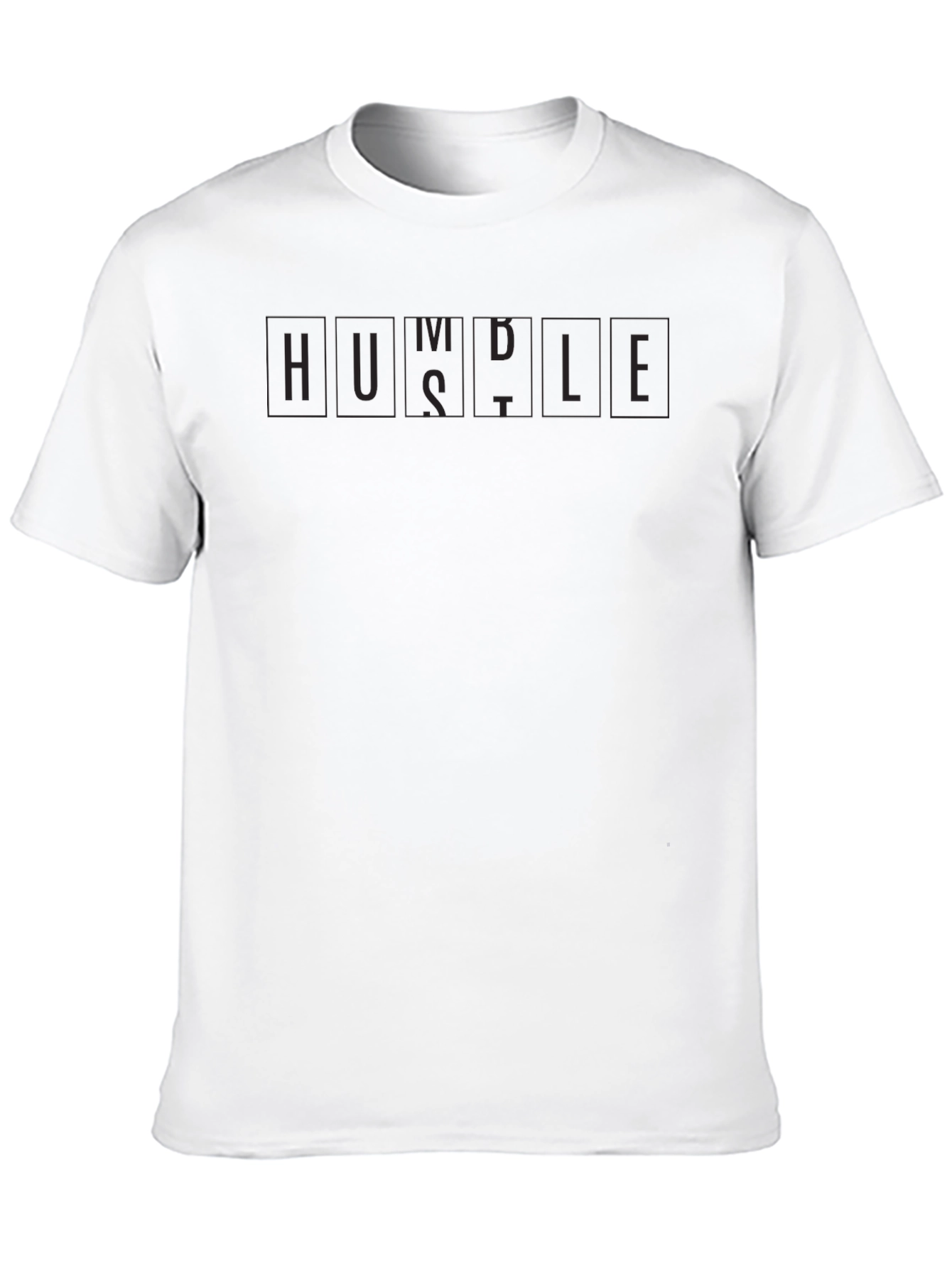 Black Hustle Graphic Print Black T-Shirt view 10