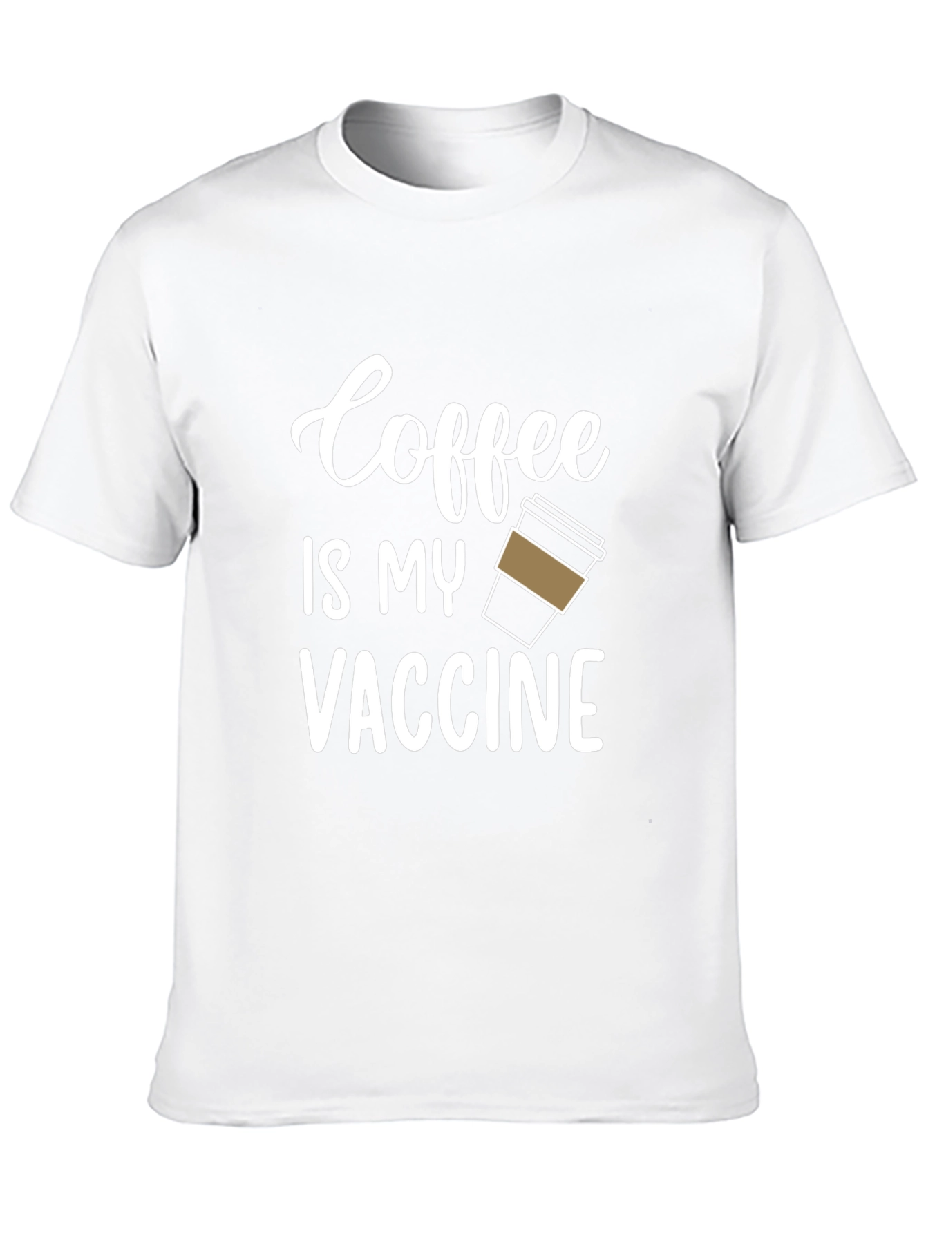 Black Coffee is My Vaccine T-Shirt - Funny Graphic Tee view 10