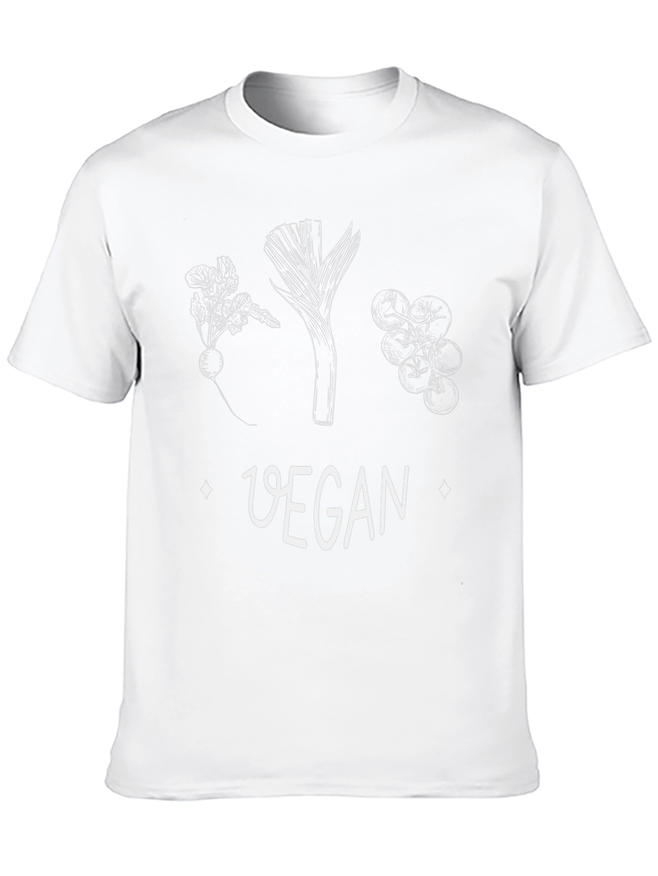 Black Vegan Graphic Tee - Black Cotton view 10