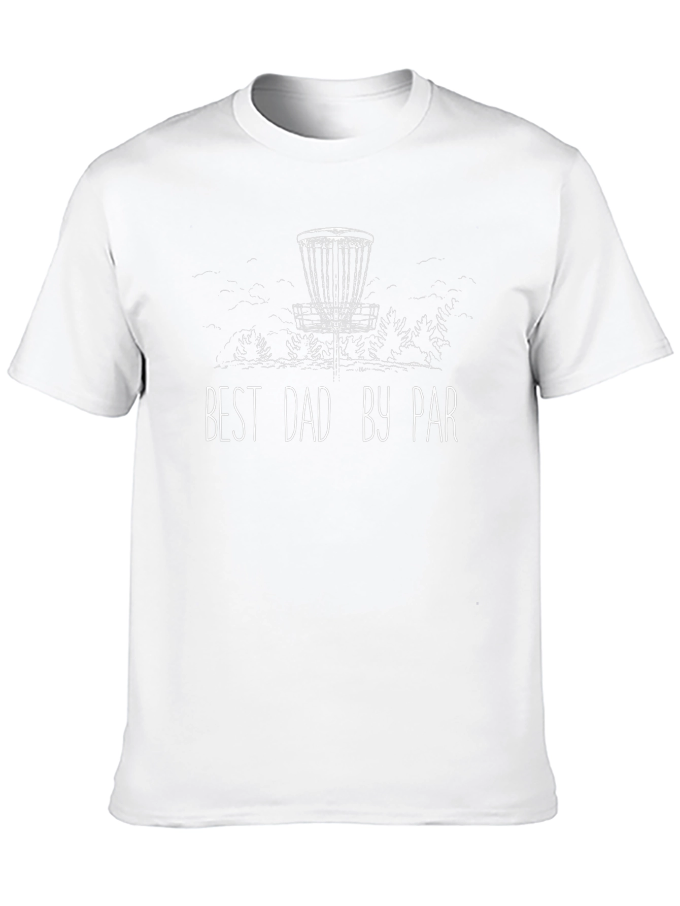 Black Best Dad By Par Disc Golf T-Shirt view 10