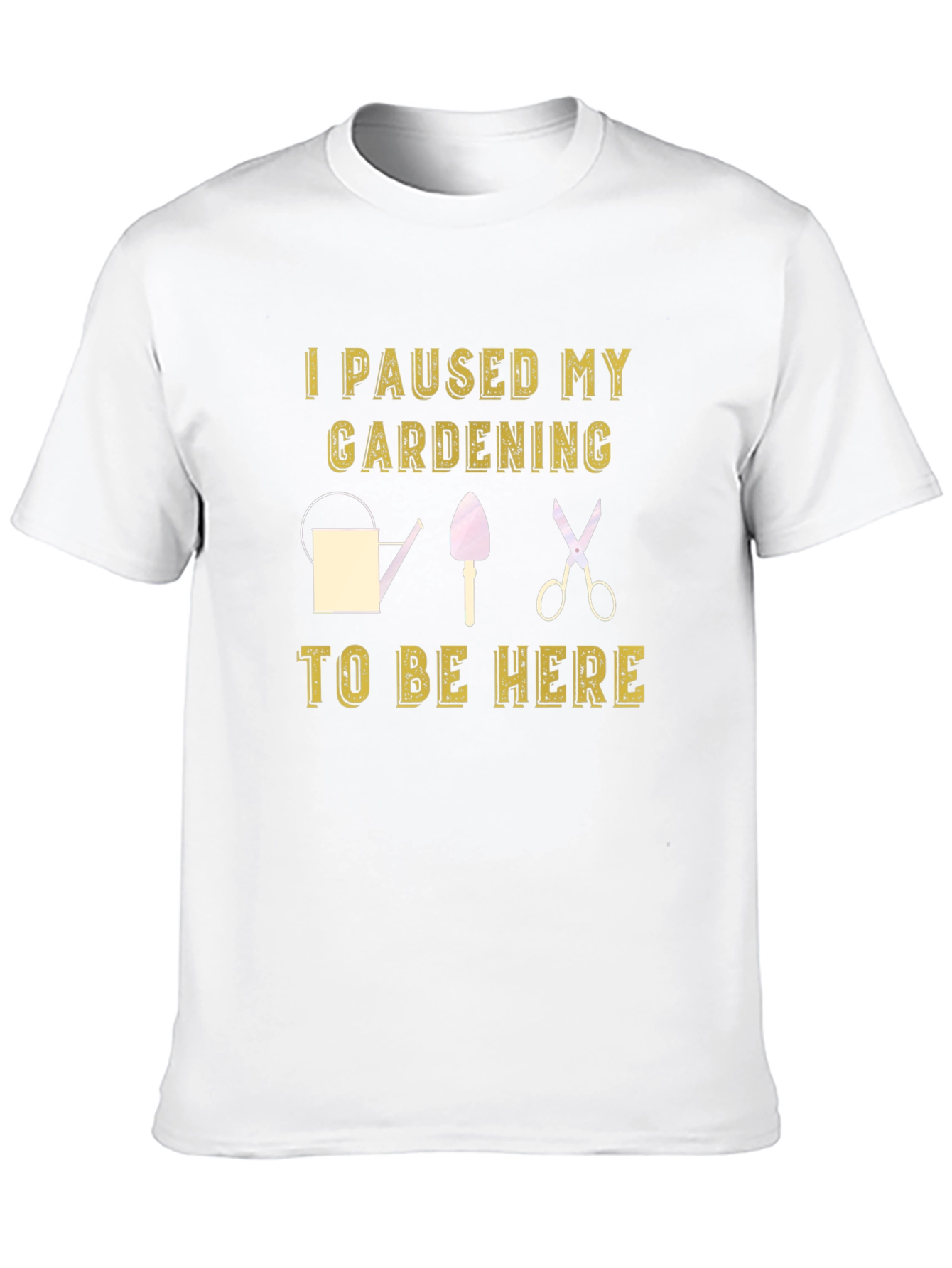 Black Gardening Pause T-Shirt - Humor Tee view 10