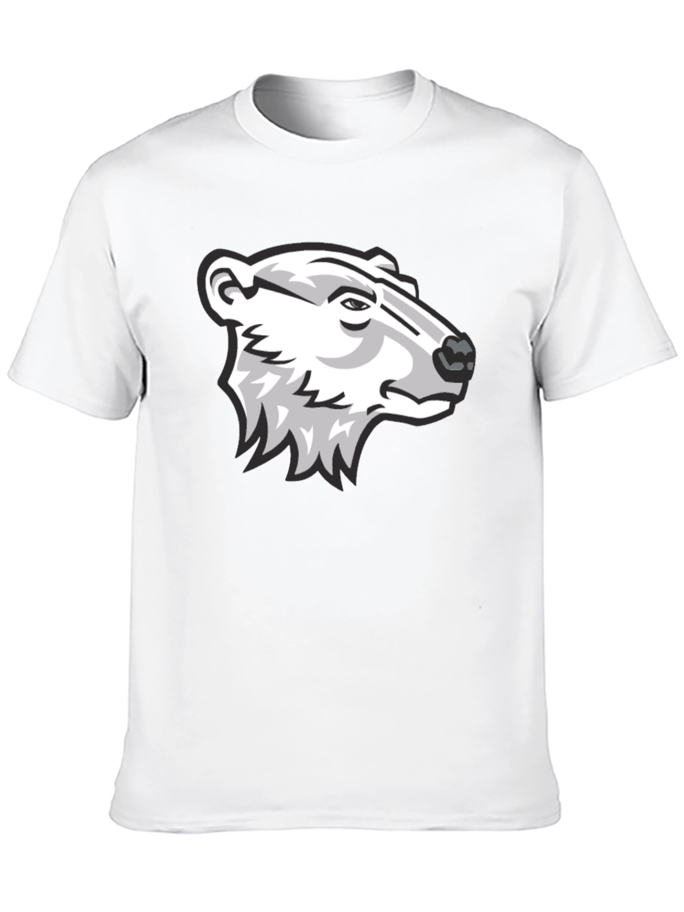 Black Cool Bear Graphic Black T-Shirt view 10