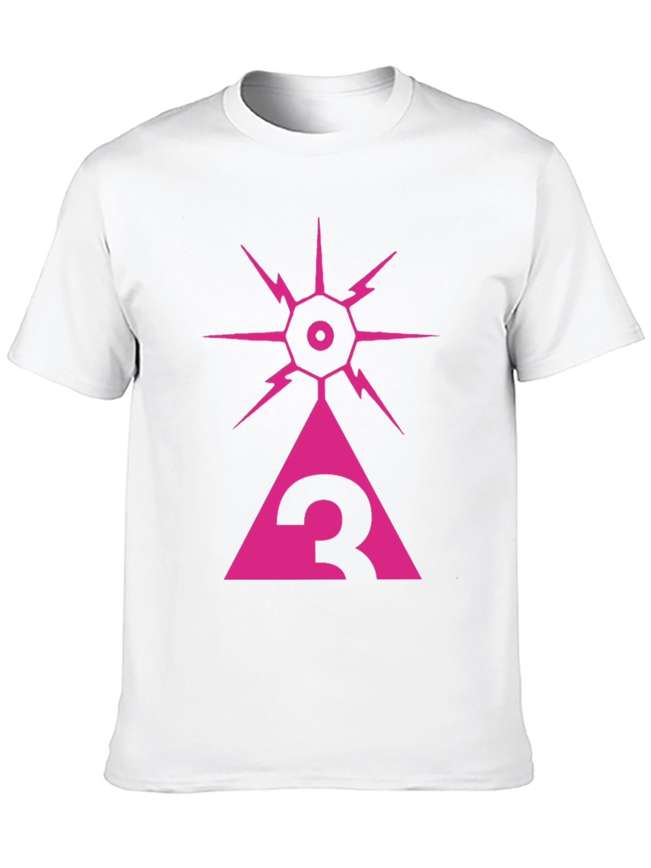 Black Eye of Providence Triangle Graphic Tee - Black view 10