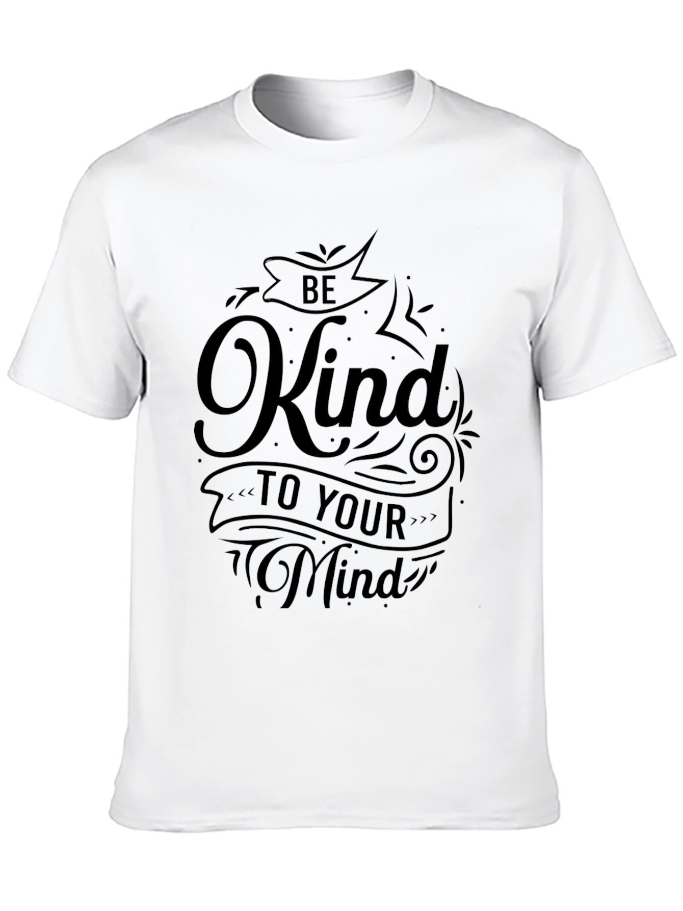 Black Be Kind to Your Mind Black Graphic Tee view 10