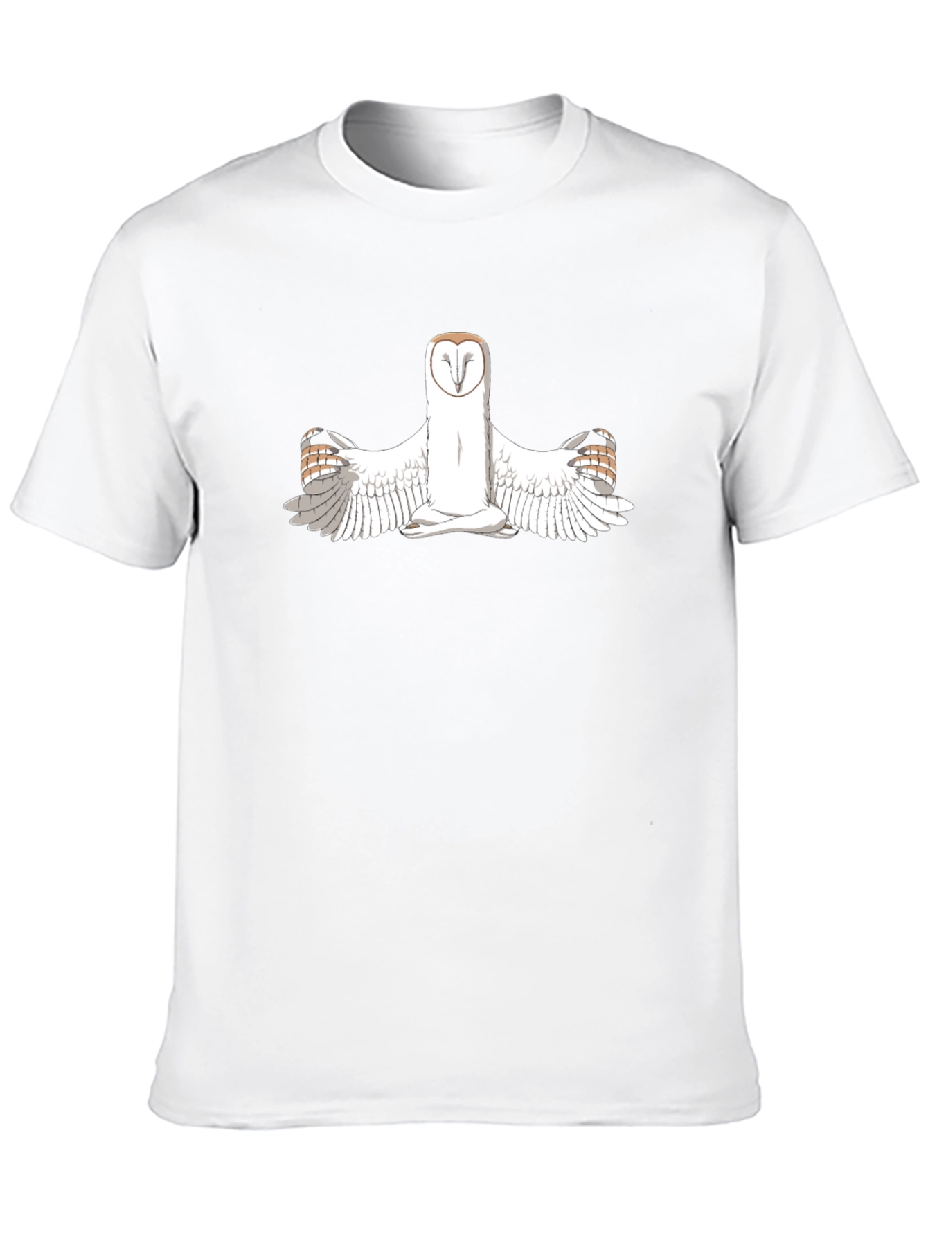 Black Owl Yoga T-Shirt - Black view 10