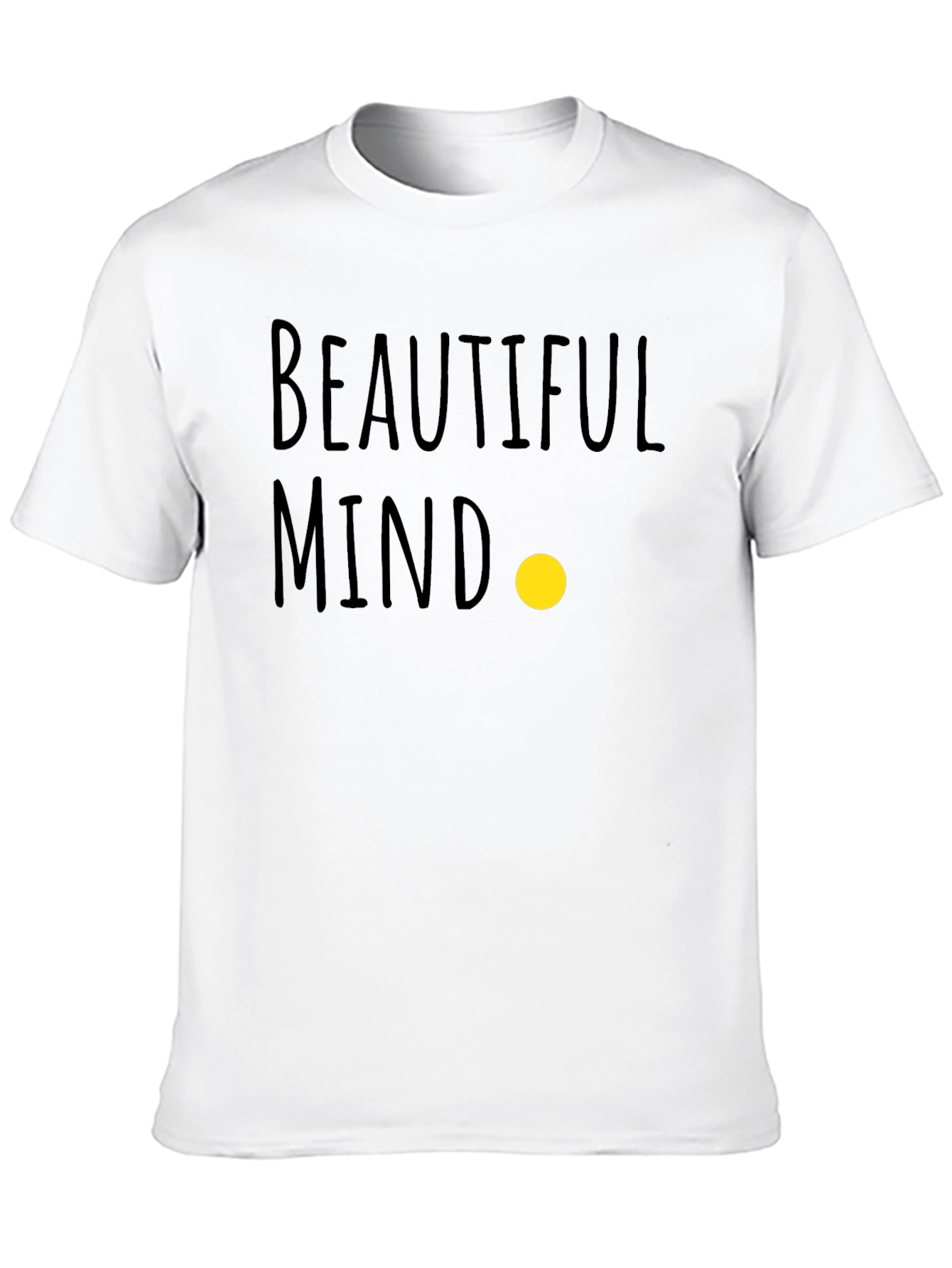 Black Beautiful Mind Graphic Tee - Soft Cotton Blend view 10