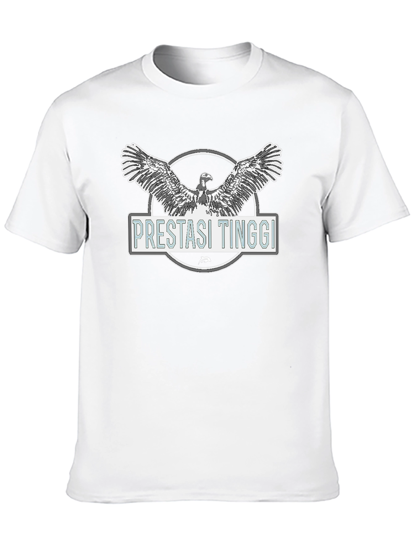 Black Pretasi Tinggi Eagle Graphic Black T-Shirt view 10