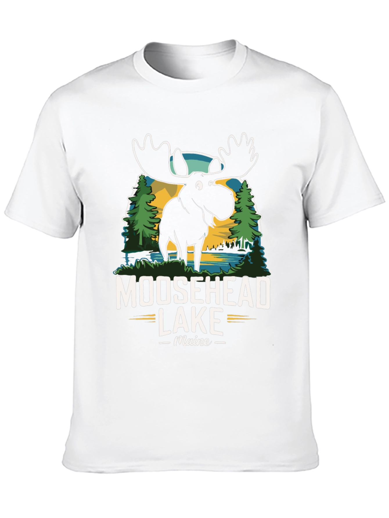 Black Moosehead Lake Maine Graphic Tee view 10