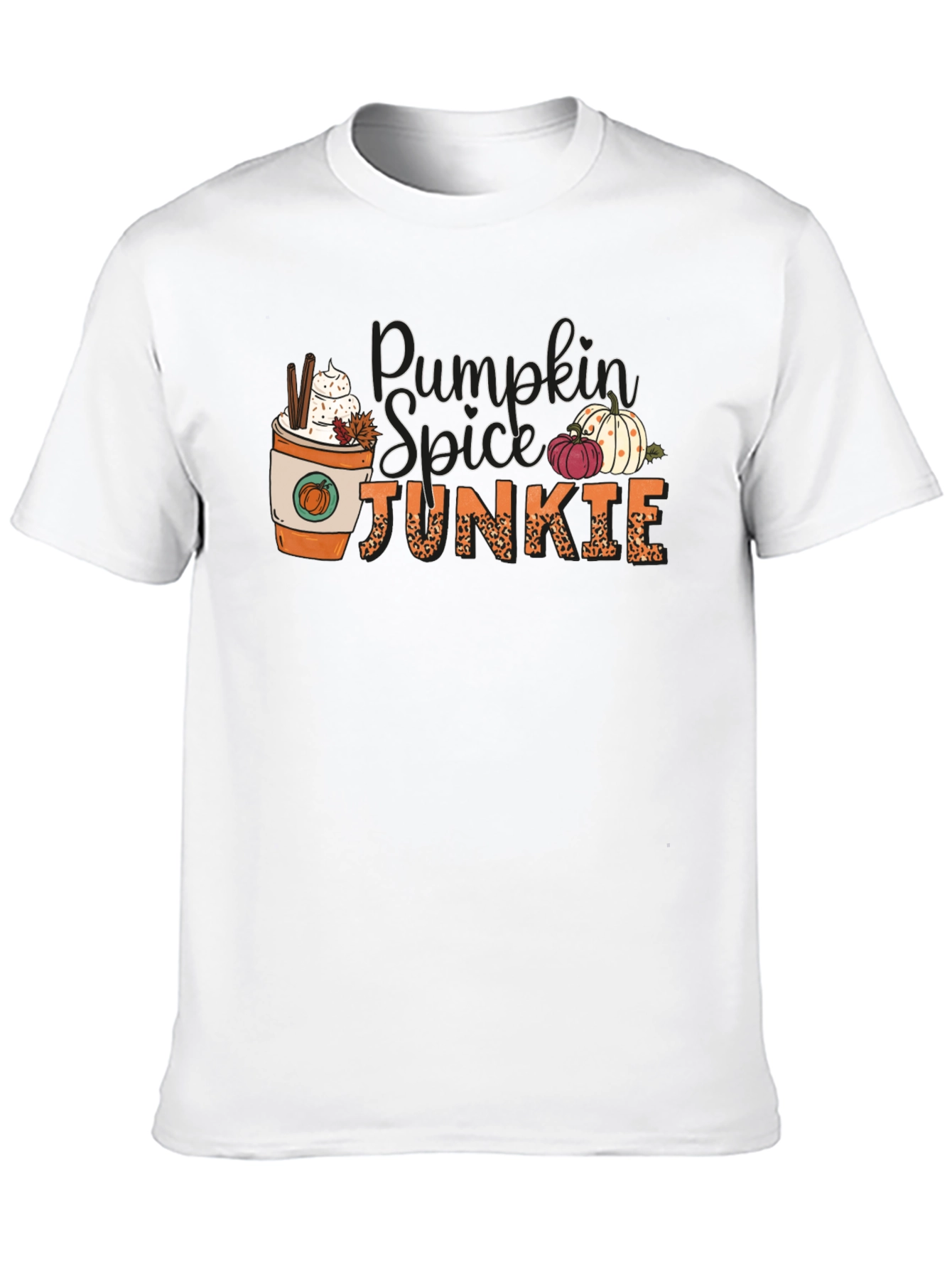 Black Pumpkin Spice Junkie Black Tee view 10