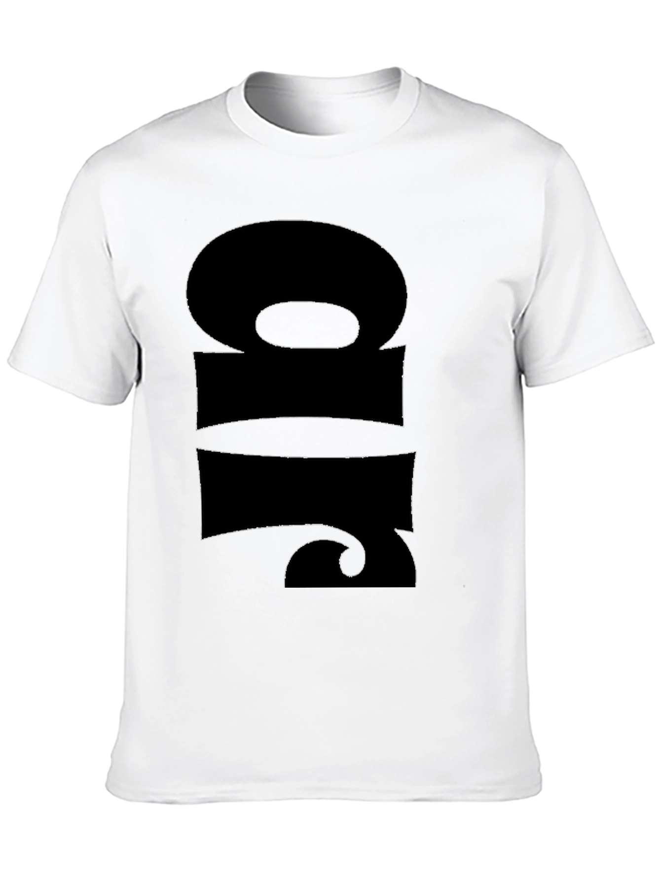 Black Bold Graphic Print Black T-Shirt view 10