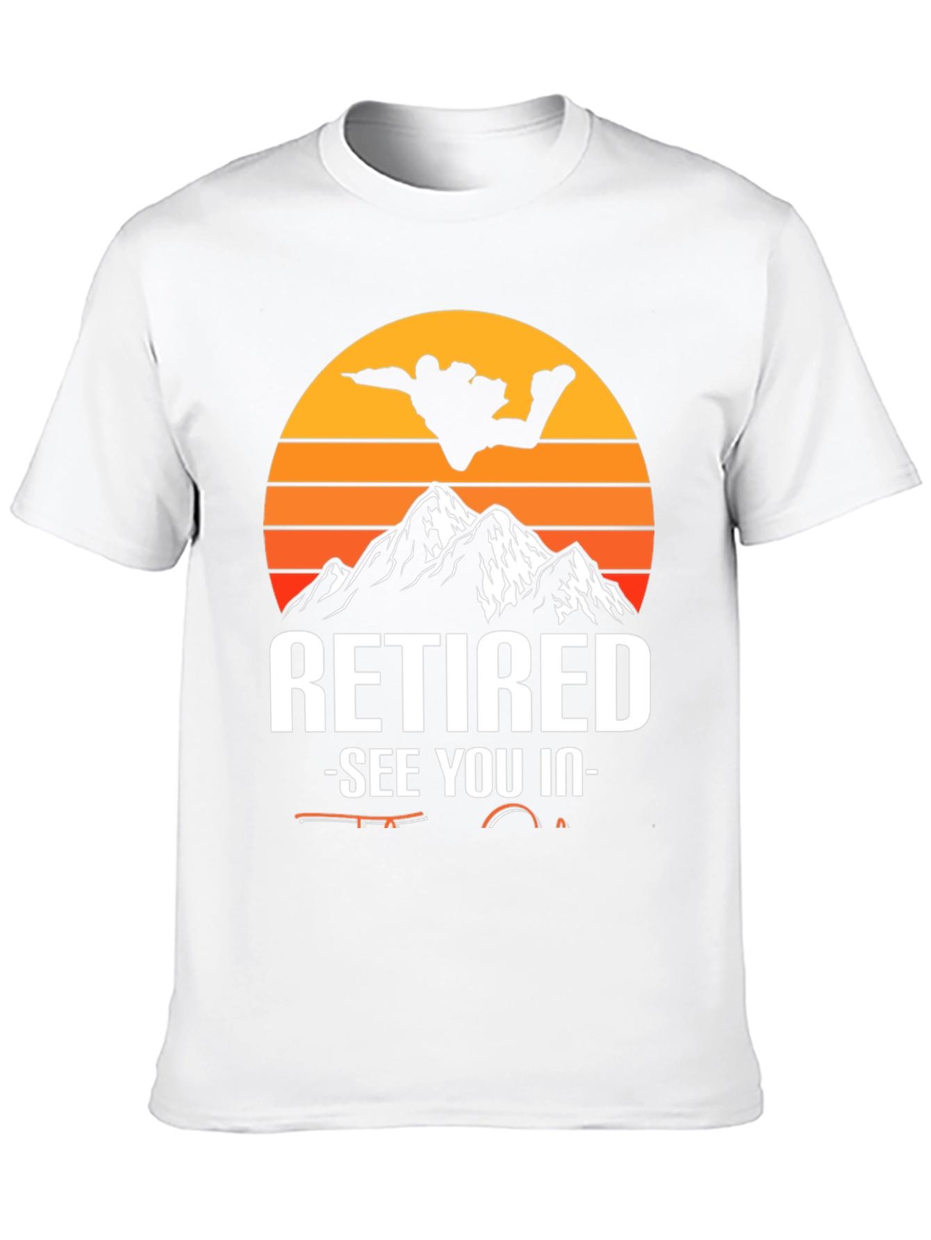 Black Retired Fishing Graphic T-Shirt view 10