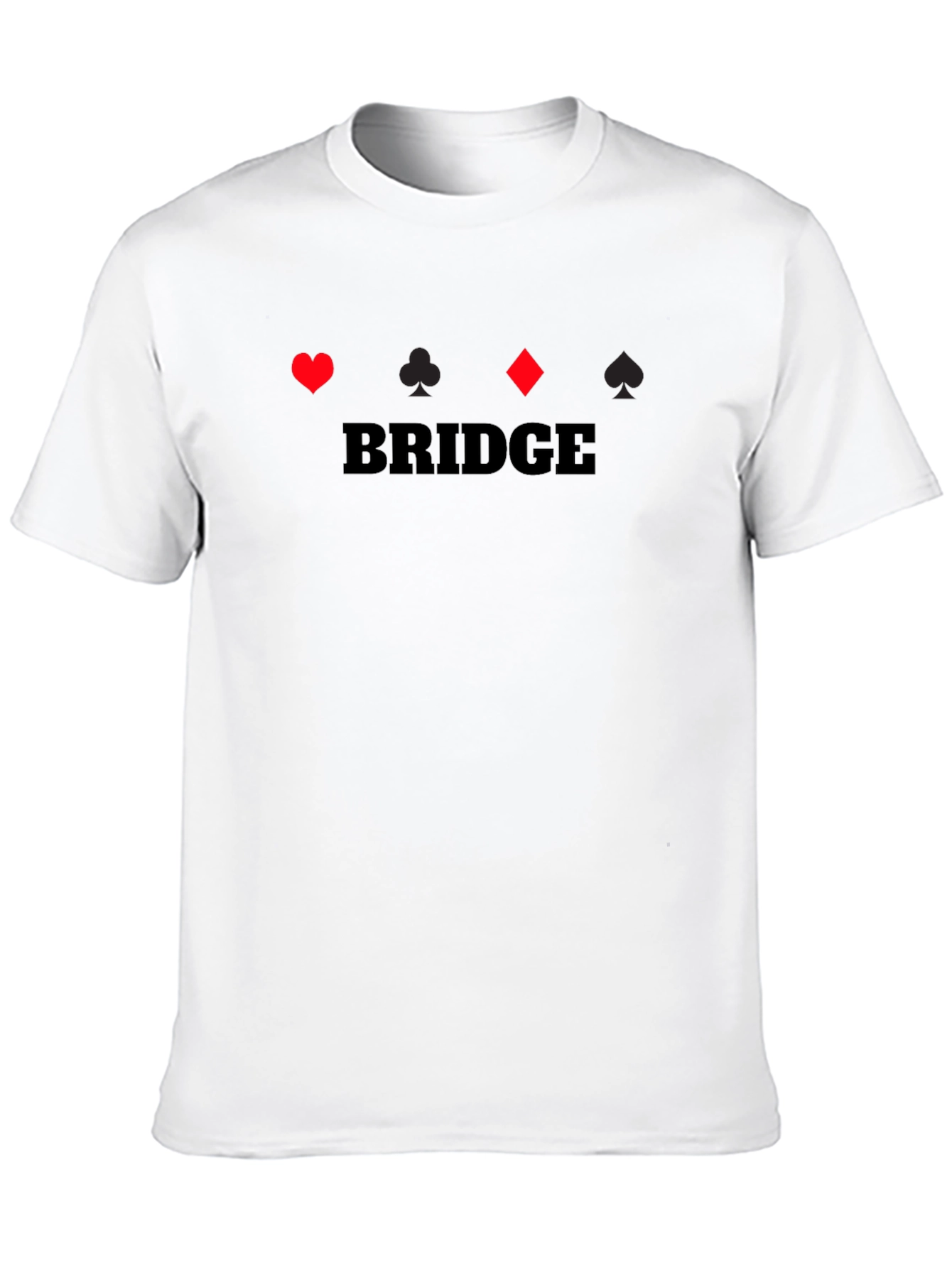Black Bridge Card Game Graphic T-Shirt view 10