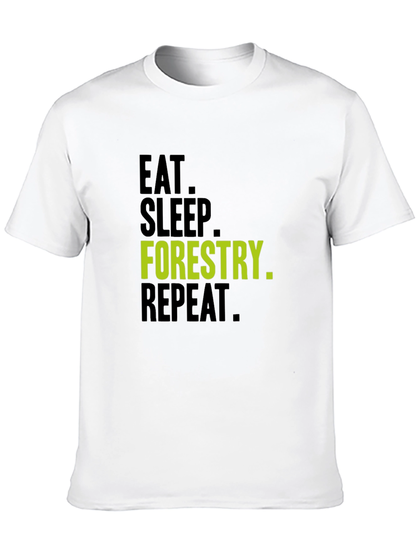 Black Eat Sleep Forestry Repeat T-Shirt view 10