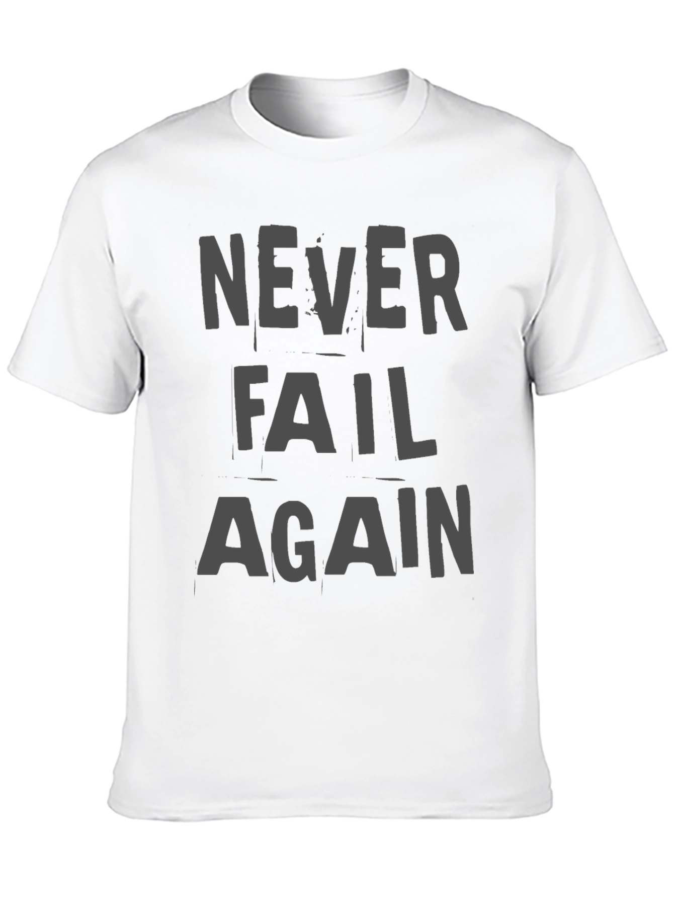 Black Never Fail Again Graphic T-Shirt view 10