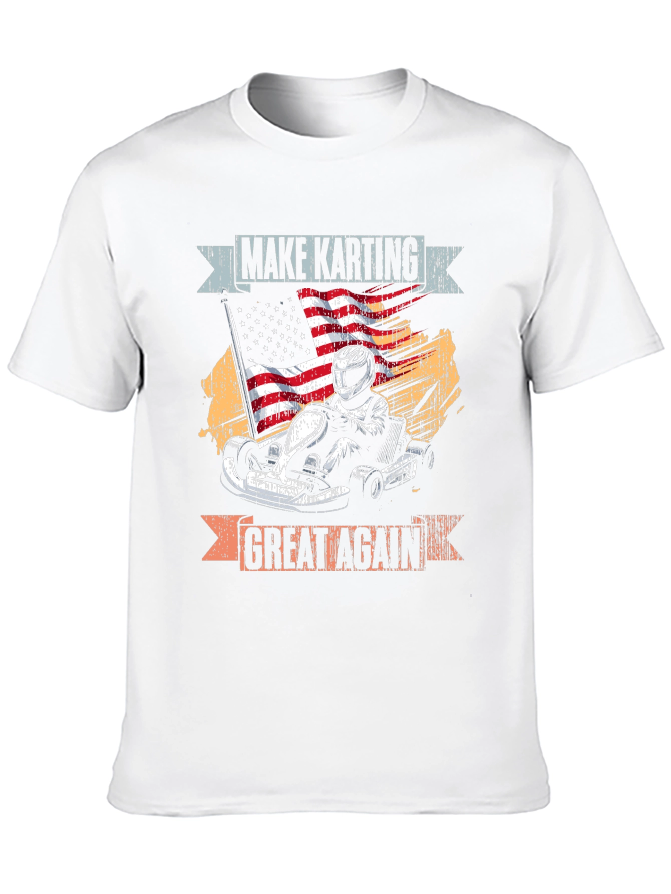 Black Make Karting Great Again Graphic Tee view 10