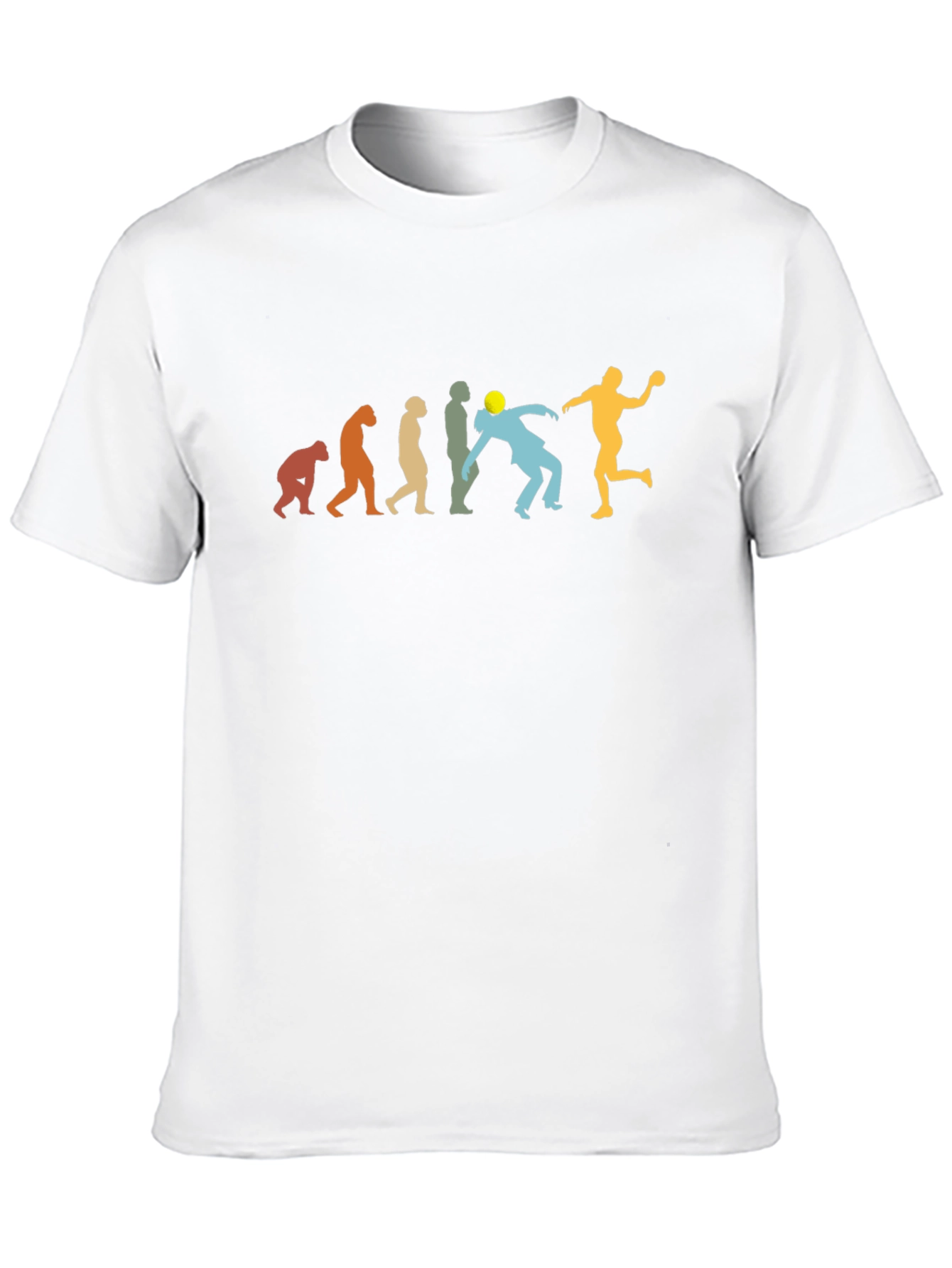 Black Handball Evolution Graphic T-Shirt view 10